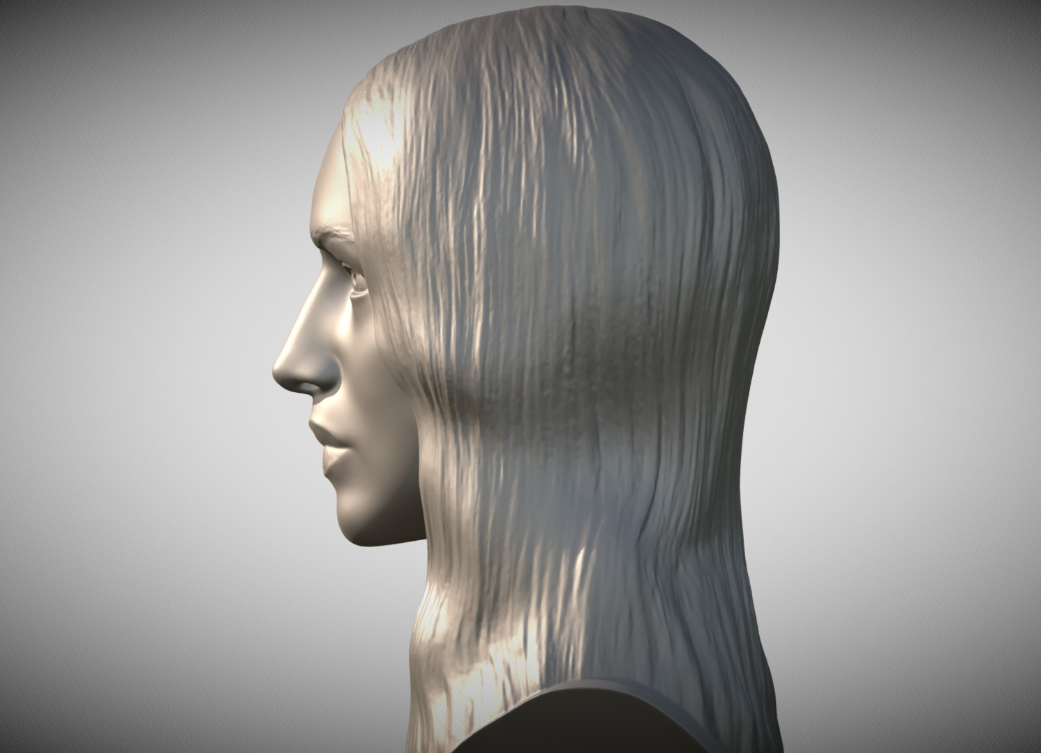 Monica Bellucci bust 3D print model_3