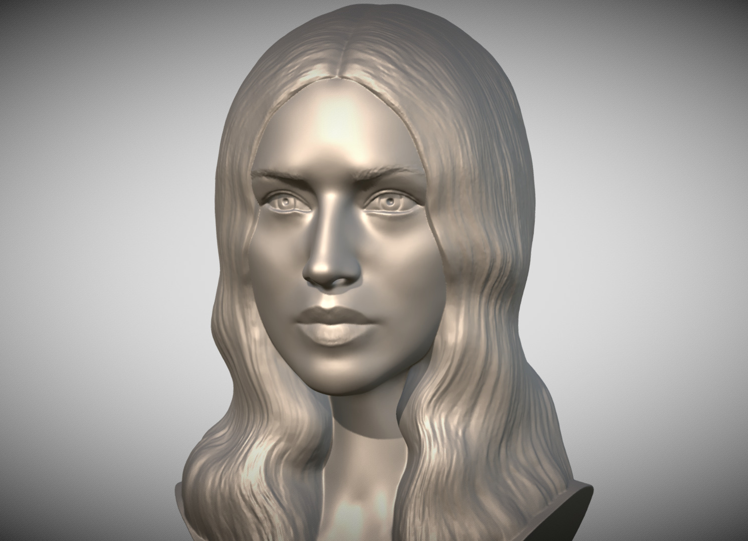 Monica Bellucci bust 3D print model_1