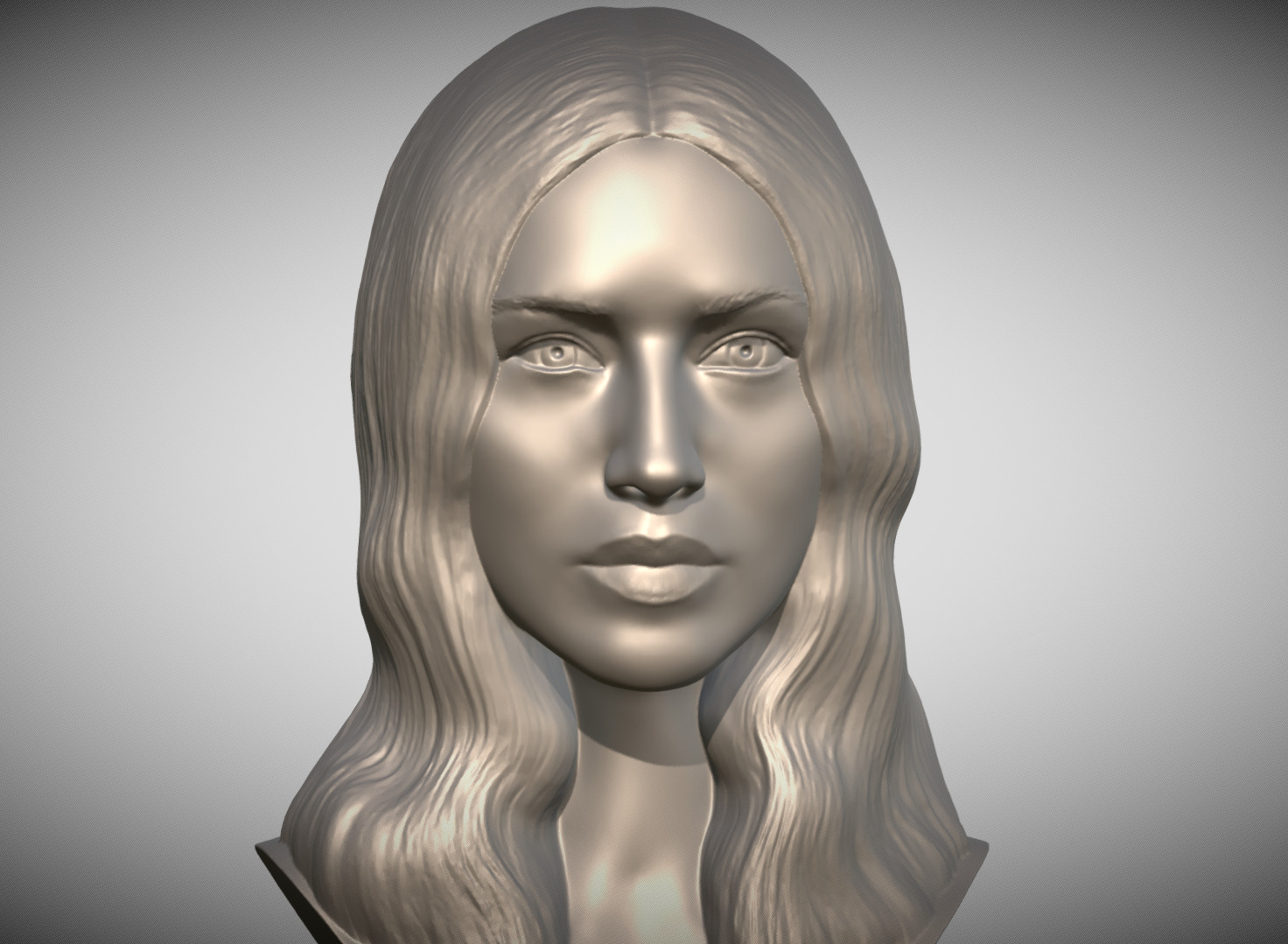 Monica Bellucci bust 3D print model_9