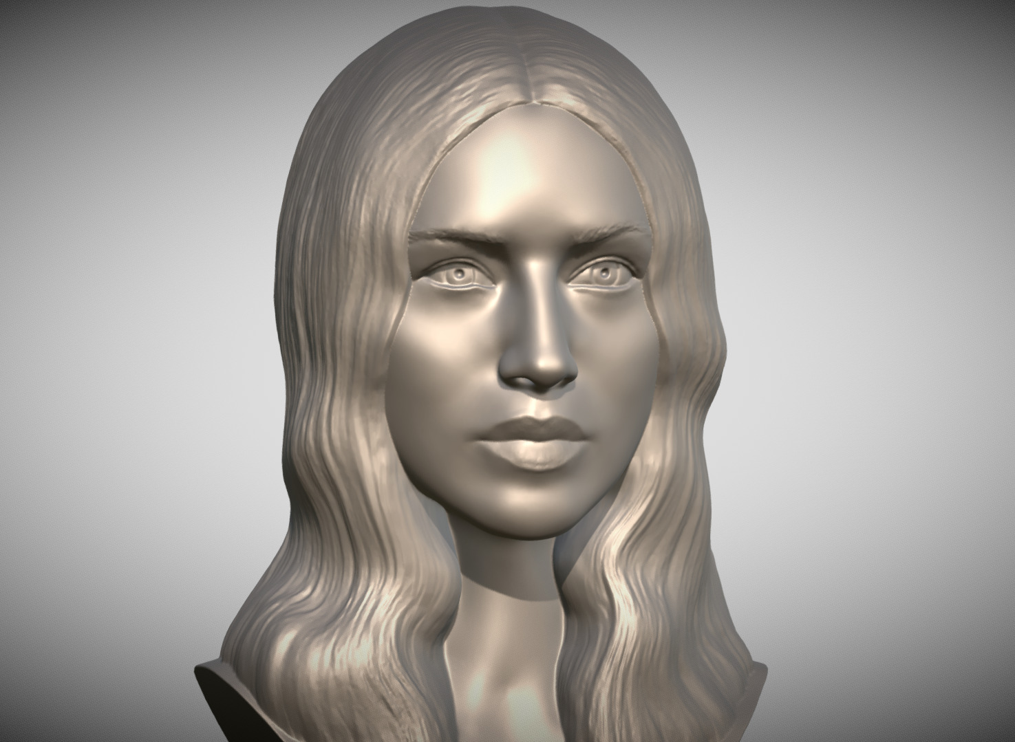 Monica Bellucci bust 3D print model_8