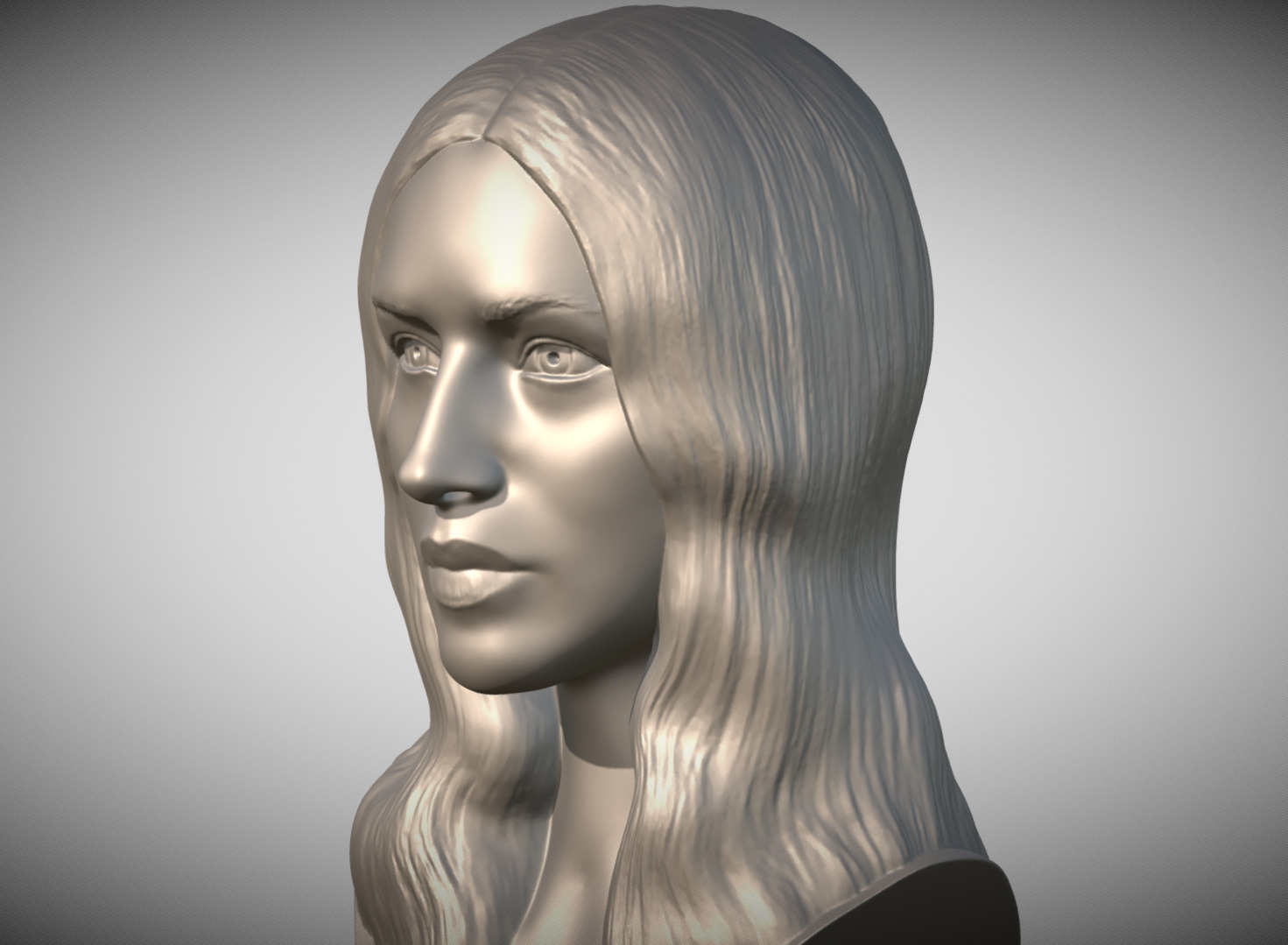 Monica Bellucci bust 3D print model_2