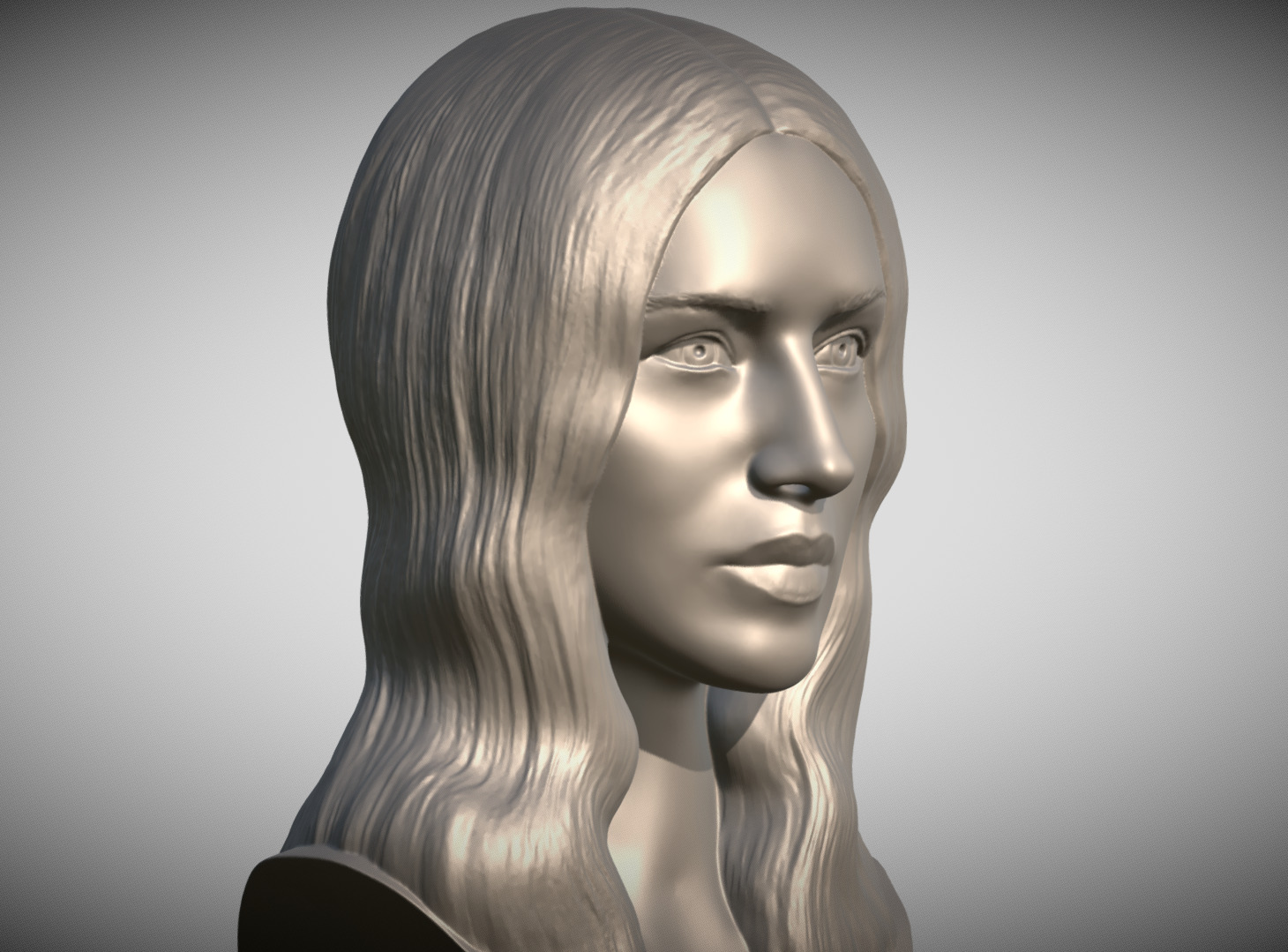 Monica Bellucci bust 3D print model_7