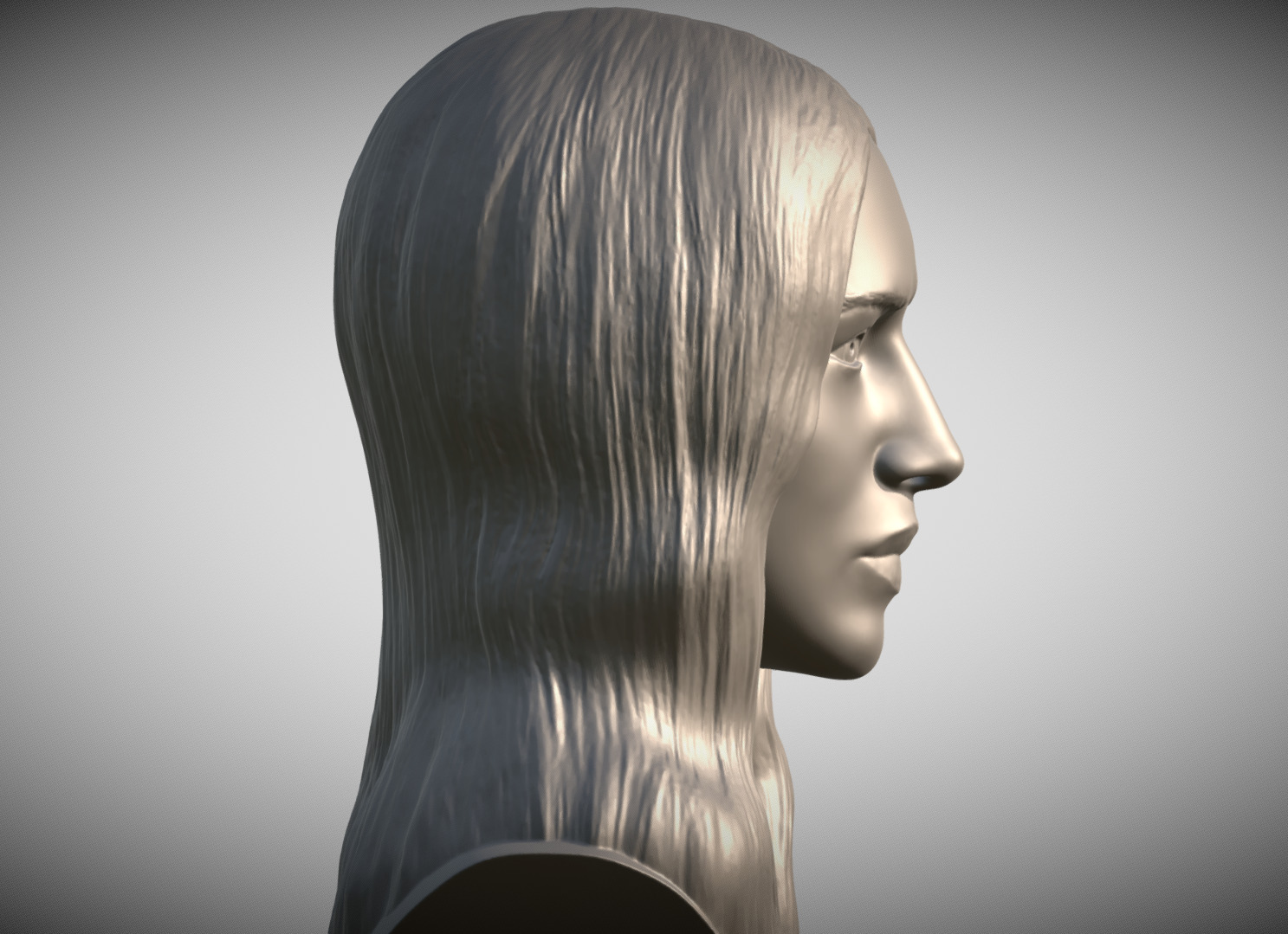 Monica Bellucci bust 3D print model_6