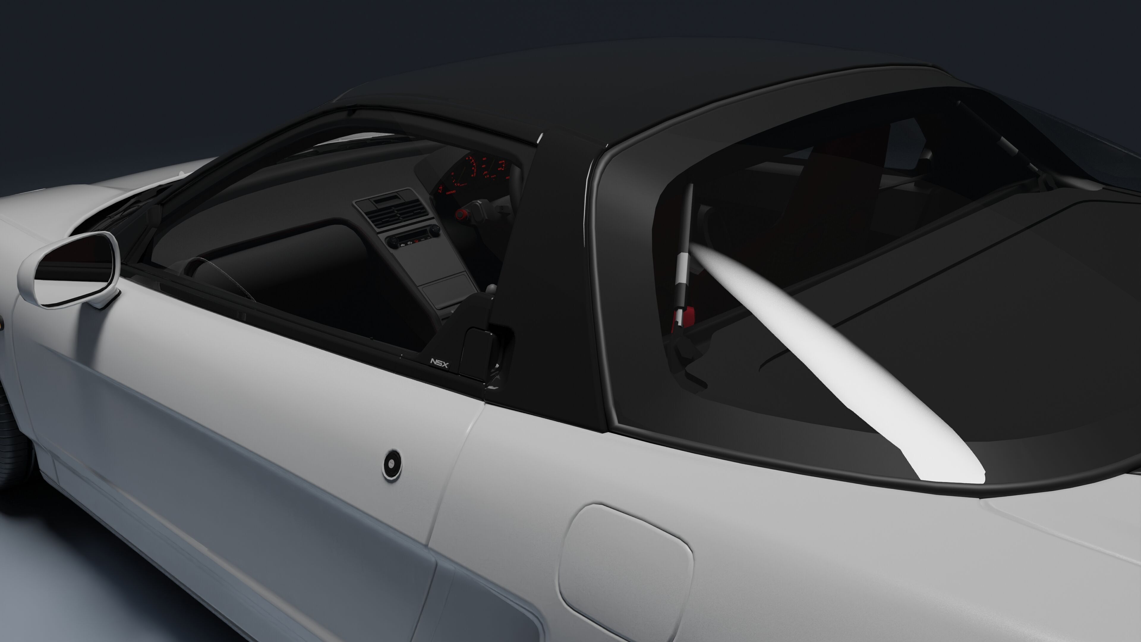 Honda NSX-R Low-poly 3D model_22