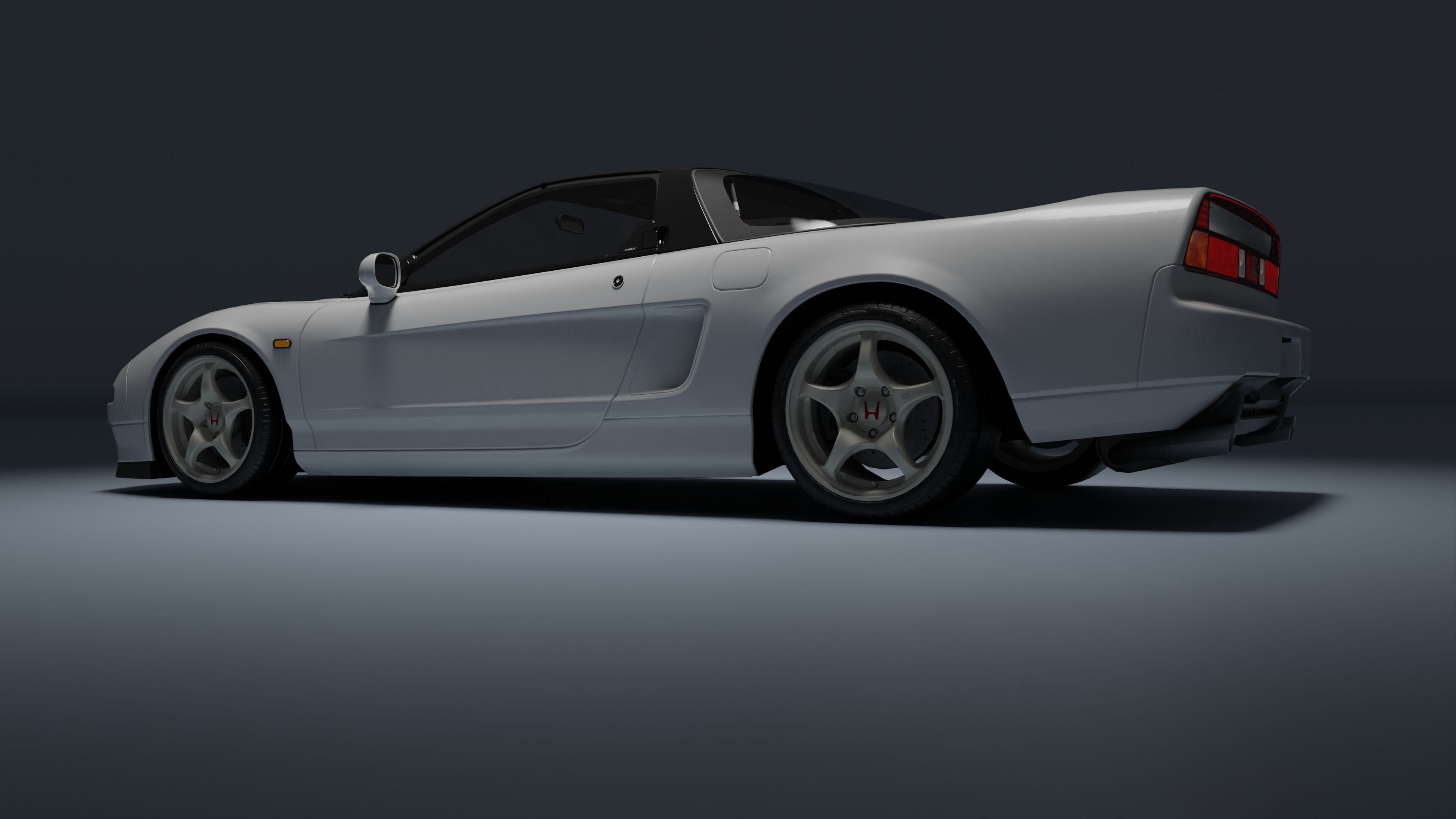 Honda NSX-R Low-poly 3D model_7