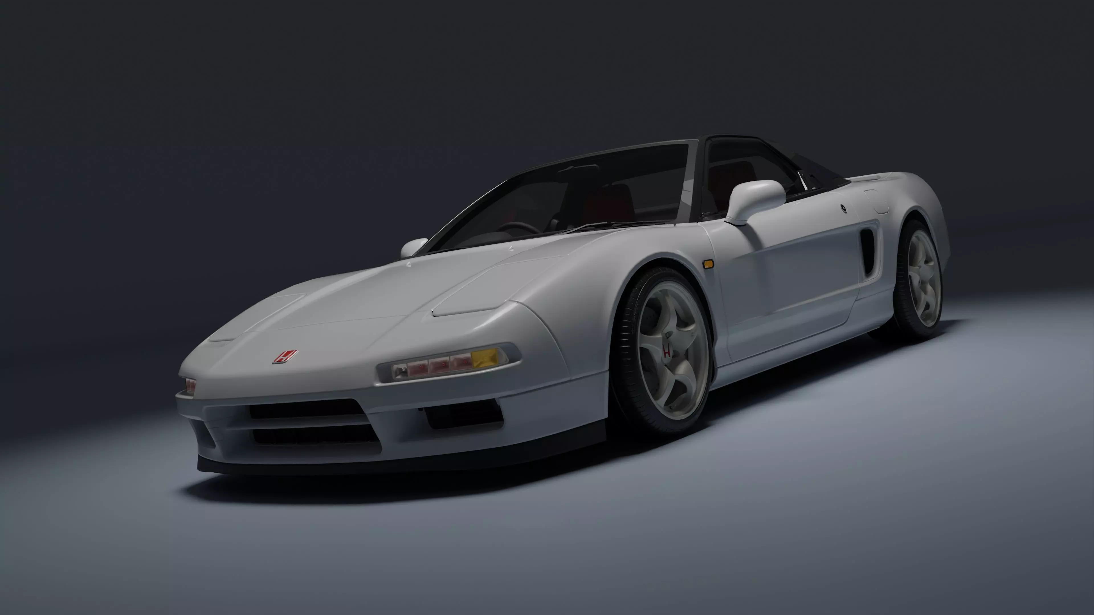 Honda NSX-R Low-poly 3D model_0