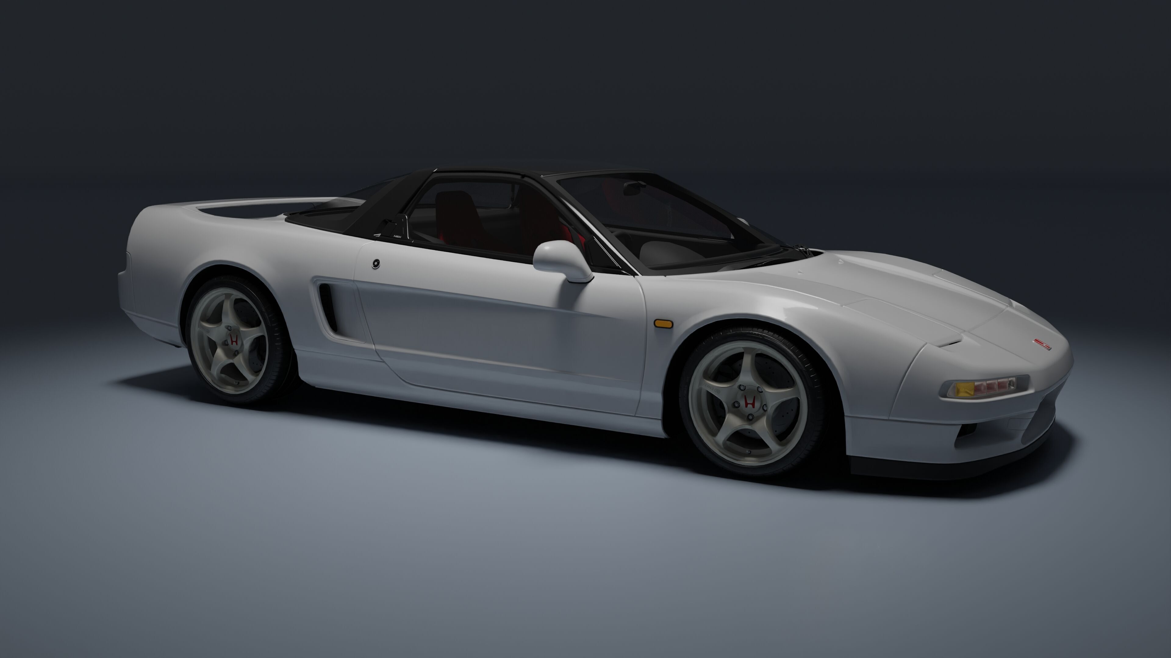Honda NSX-R Low-poly 3D model_2