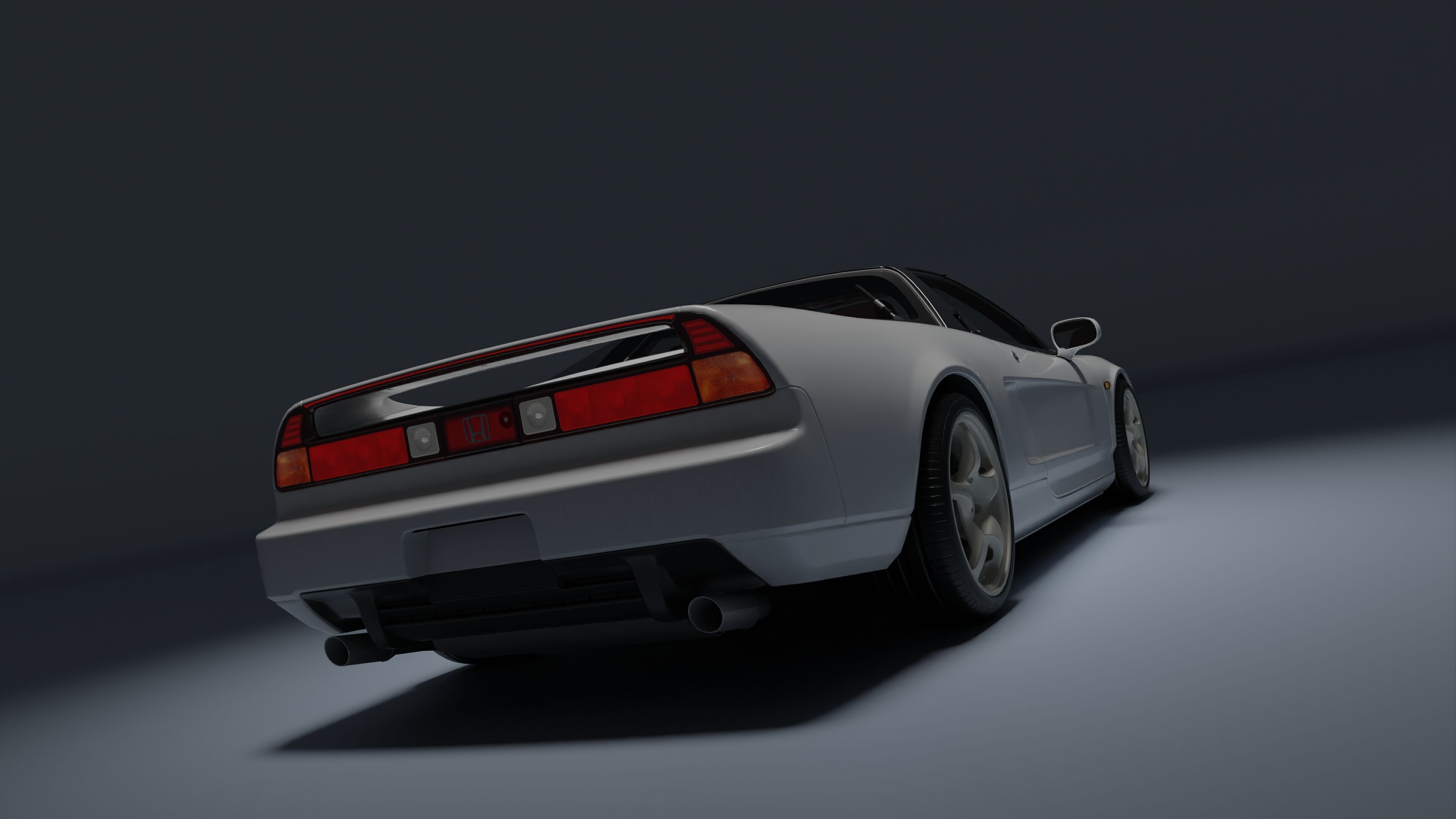Honda NSX-R Low-poly 3D model_29