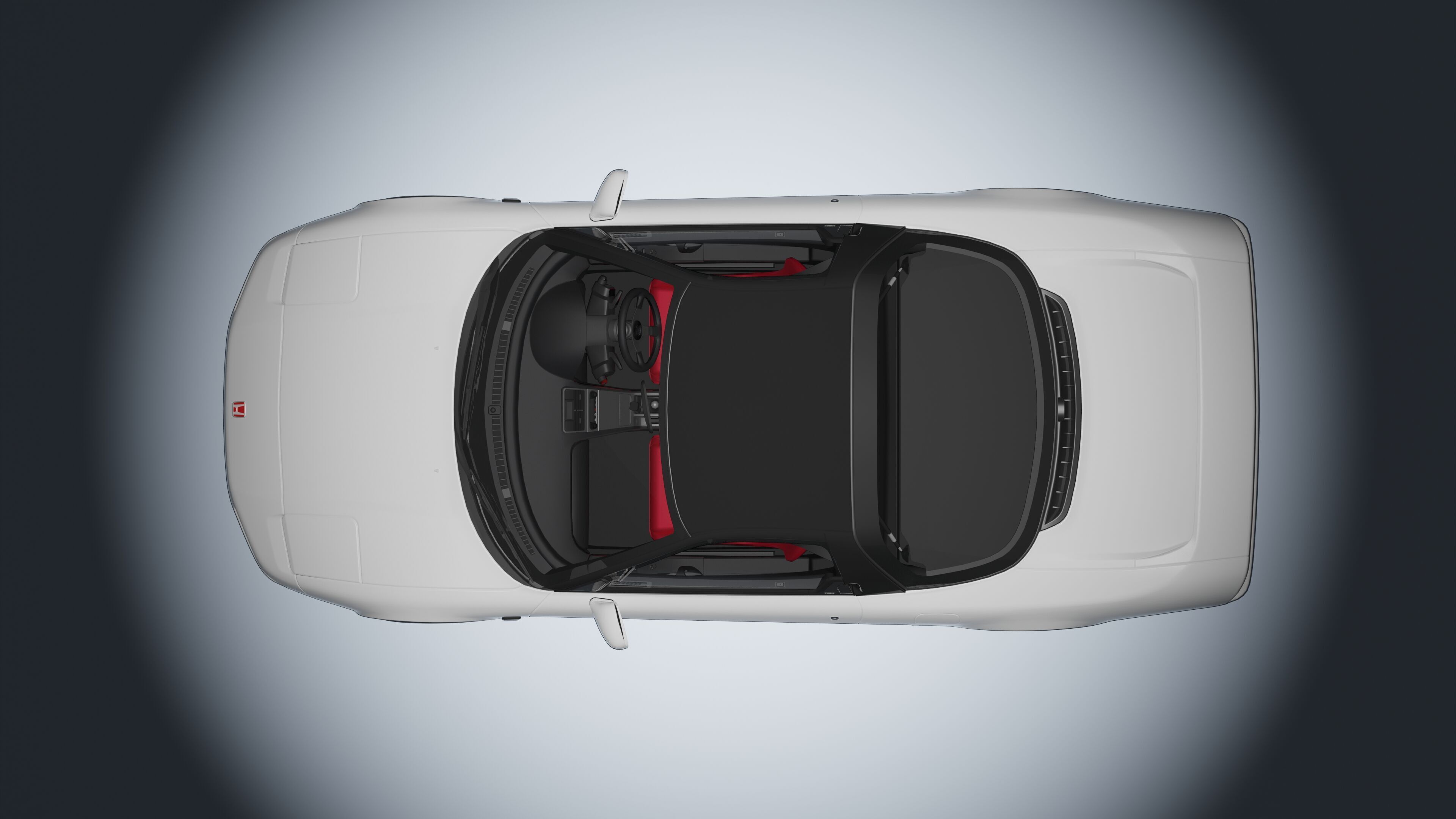 Honda NSX-R Low-poly 3D model_25