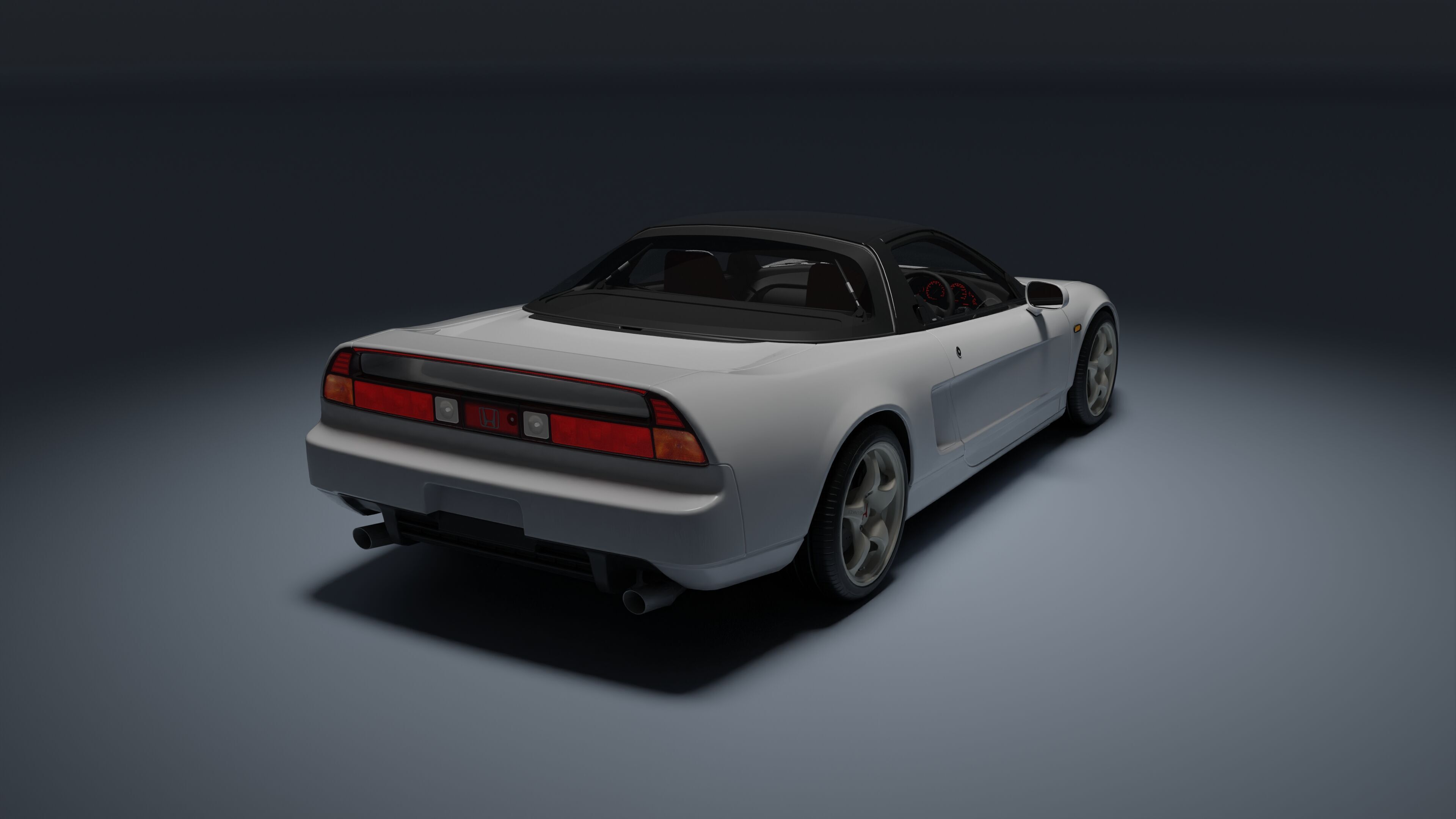 Honda NSX-R Low-poly 3D model_13