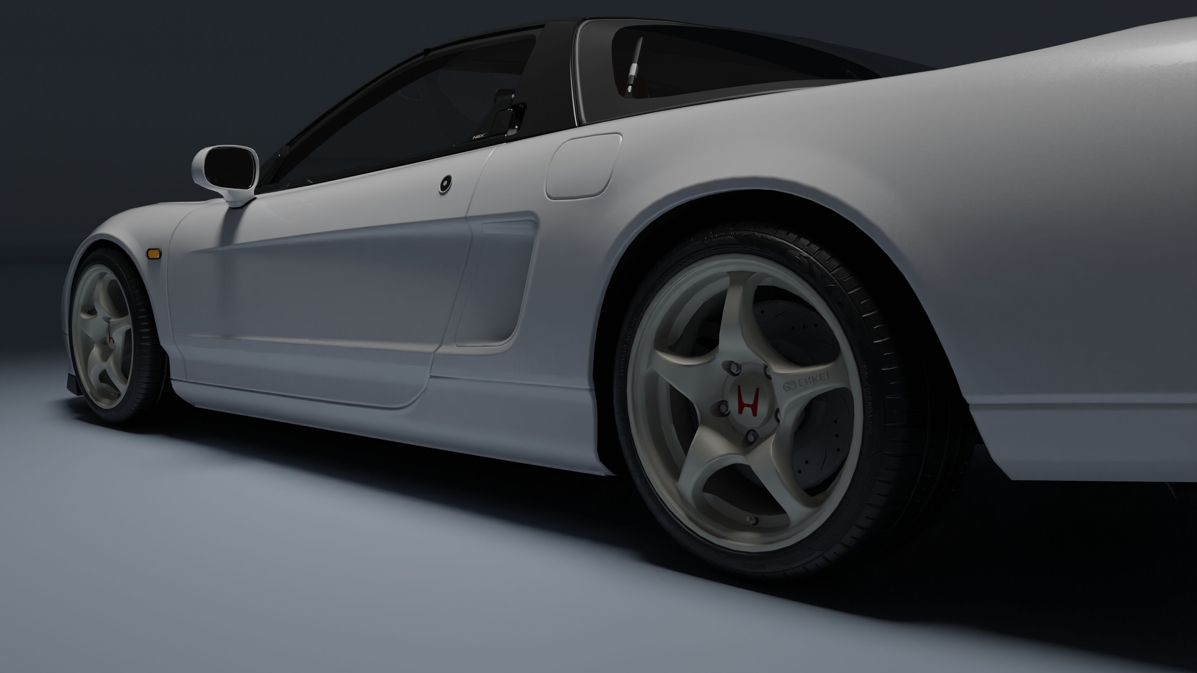 Honda NSX-R Low-poly 3D model_21