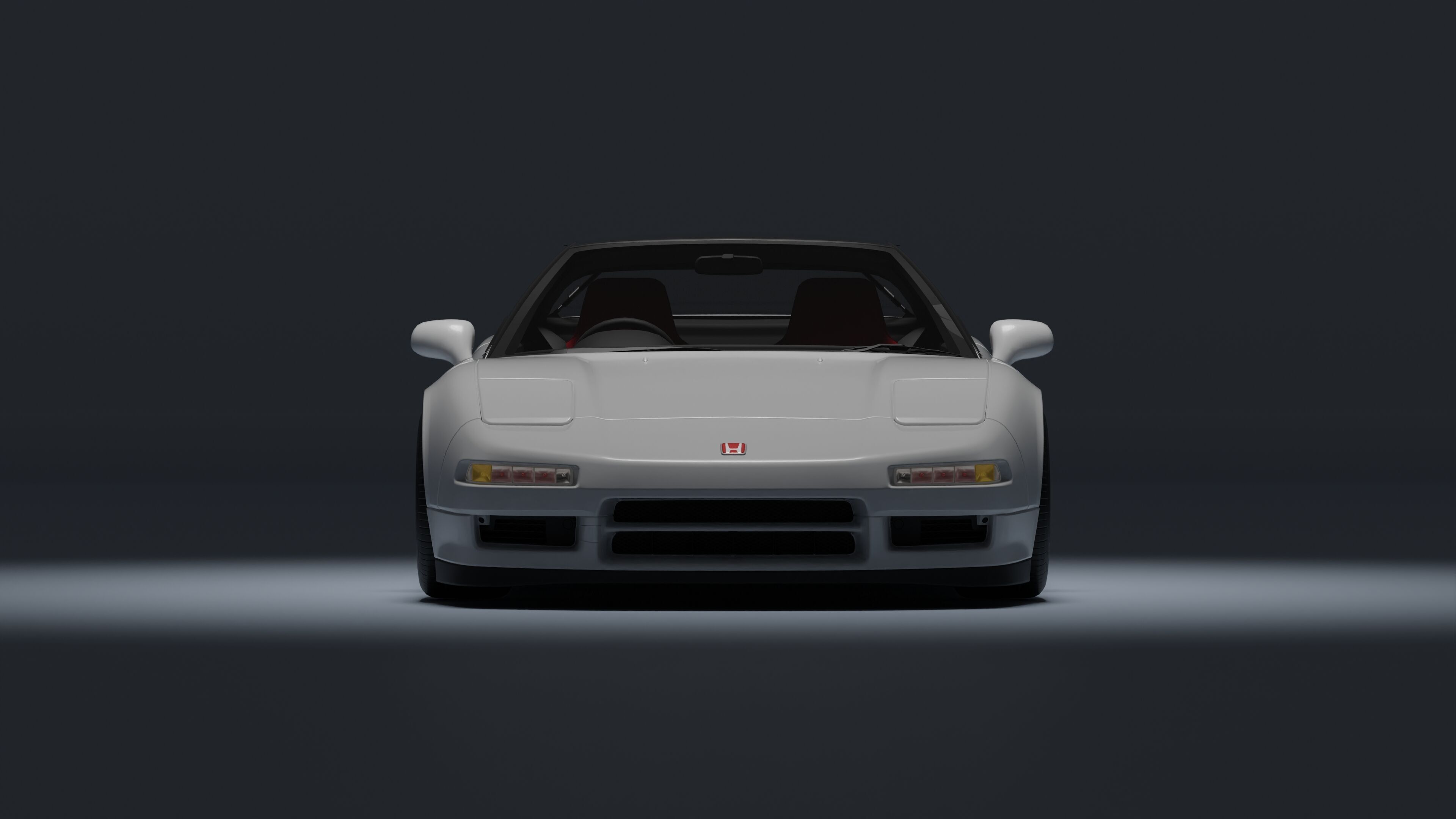 Honda NSX-R Low-poly 3D model_26