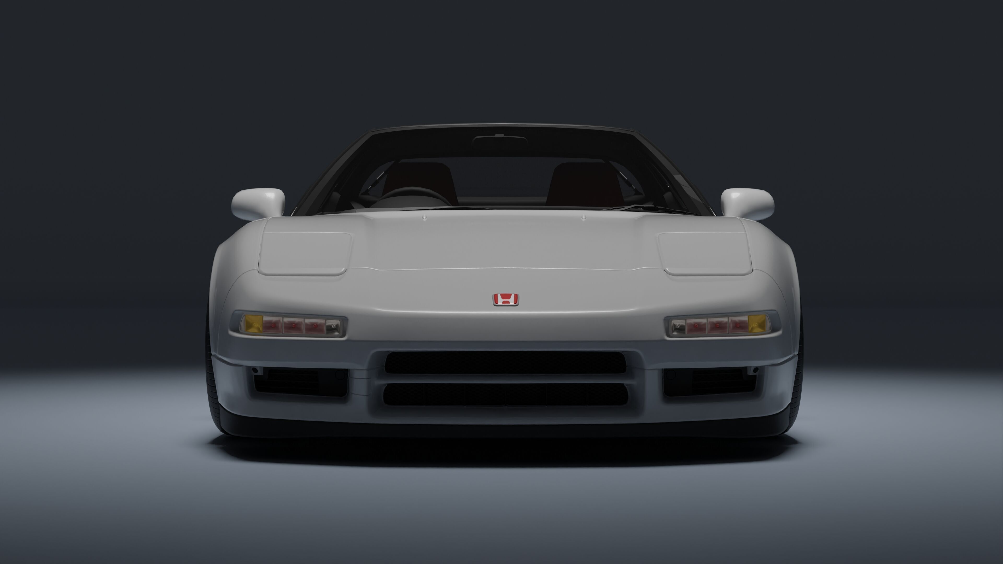 Honda NSX-R Low-poly 3D model_24
