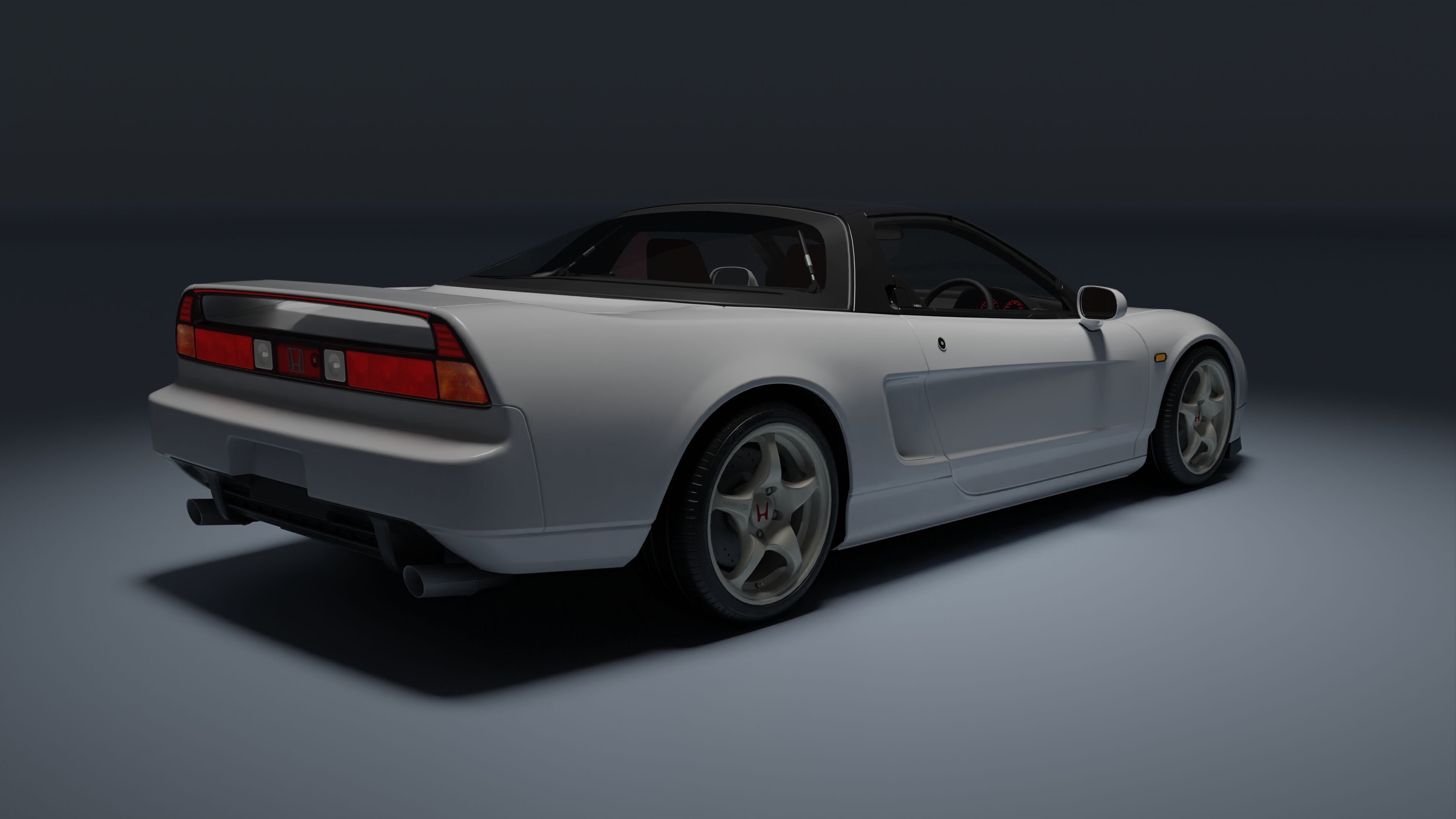 Honda NSX-R Low-poly 3D model_3
