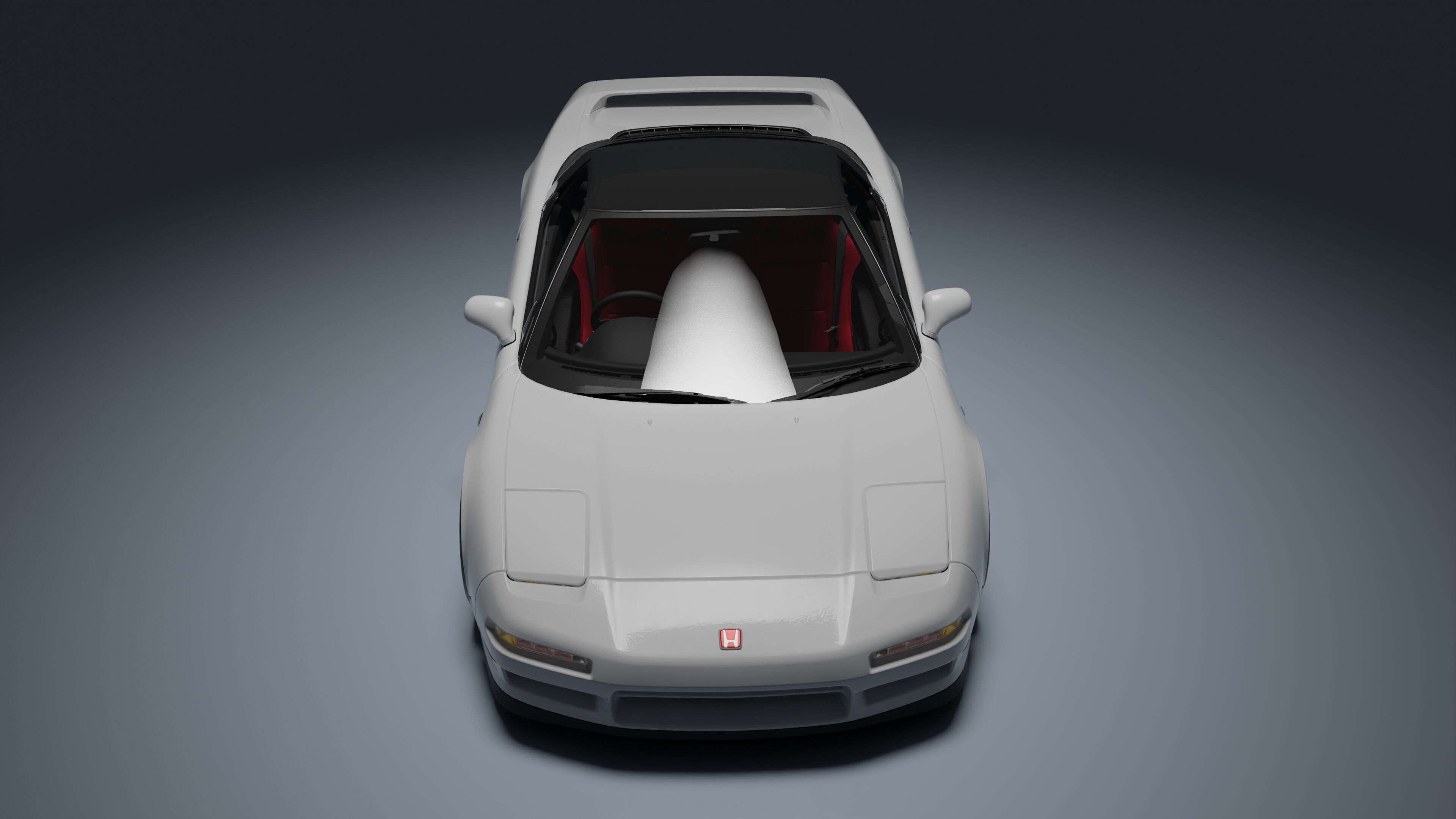 Honda NSX-R Low-poly 3D model_18