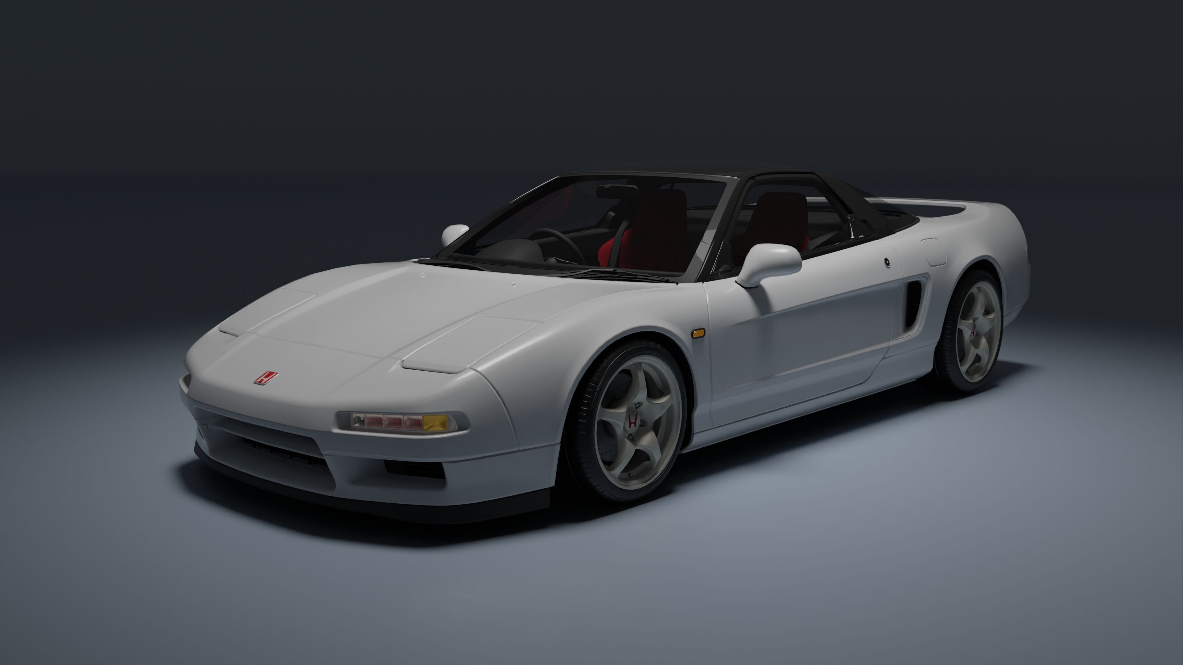 Honda NSX-R Low-poly 3D model_4