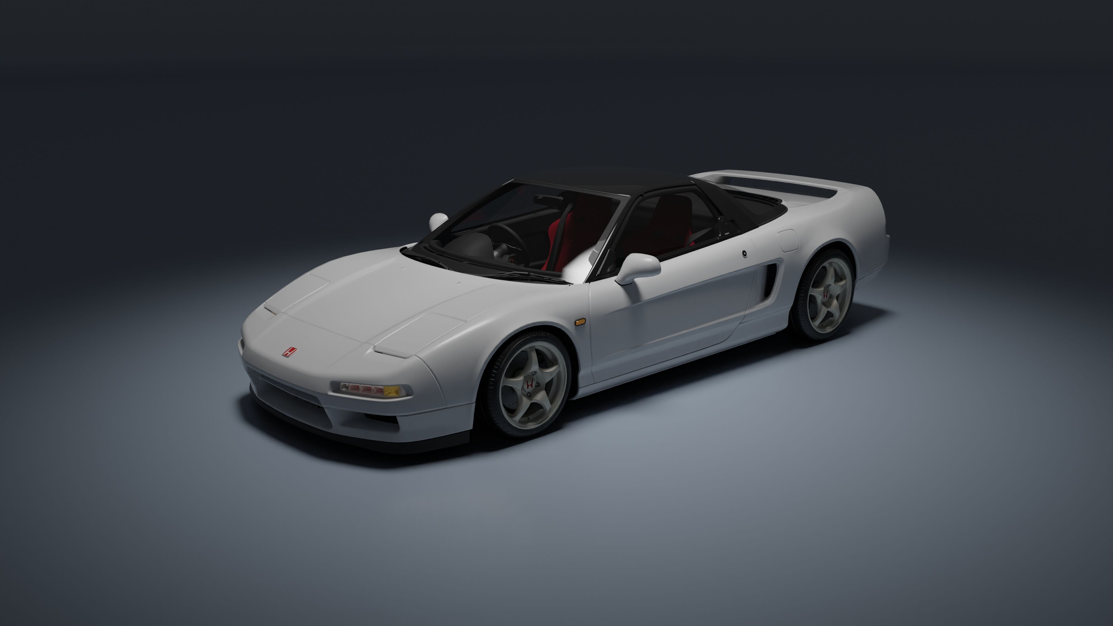 Honda NSX-R Low-poly 3D model_12
