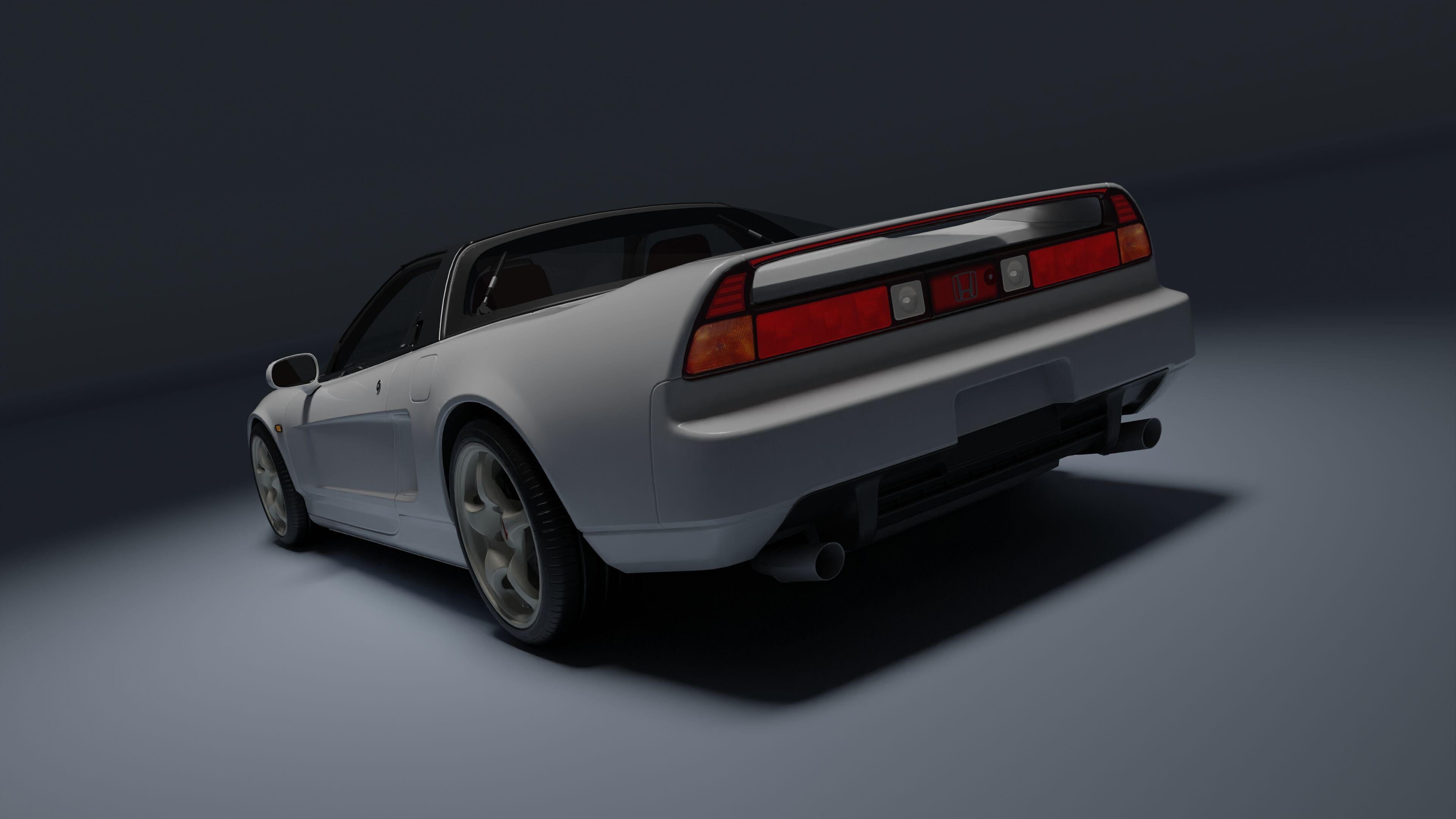 Honda NSX-R Low-poly 3D model_30