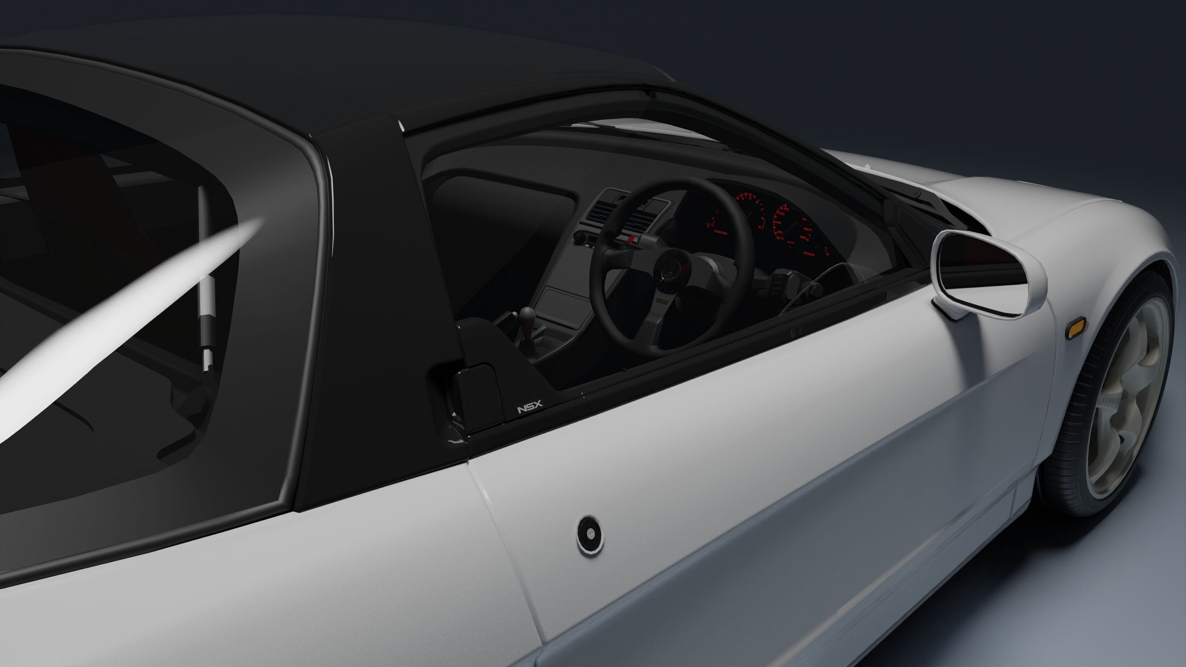 Honda NSX-R Low-poly 3D model_14