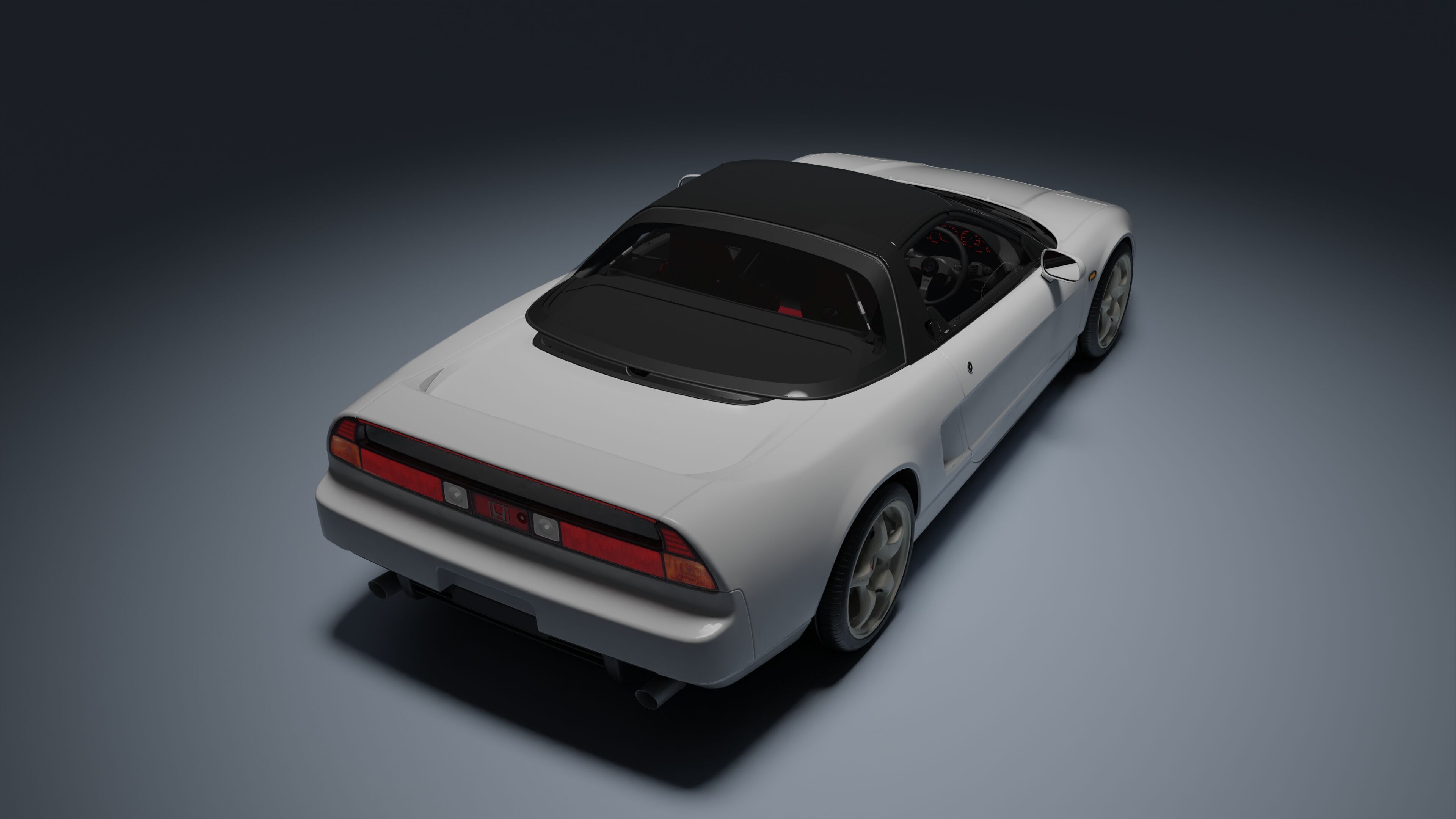 Honda NSX-R Low-poly 3D model_15