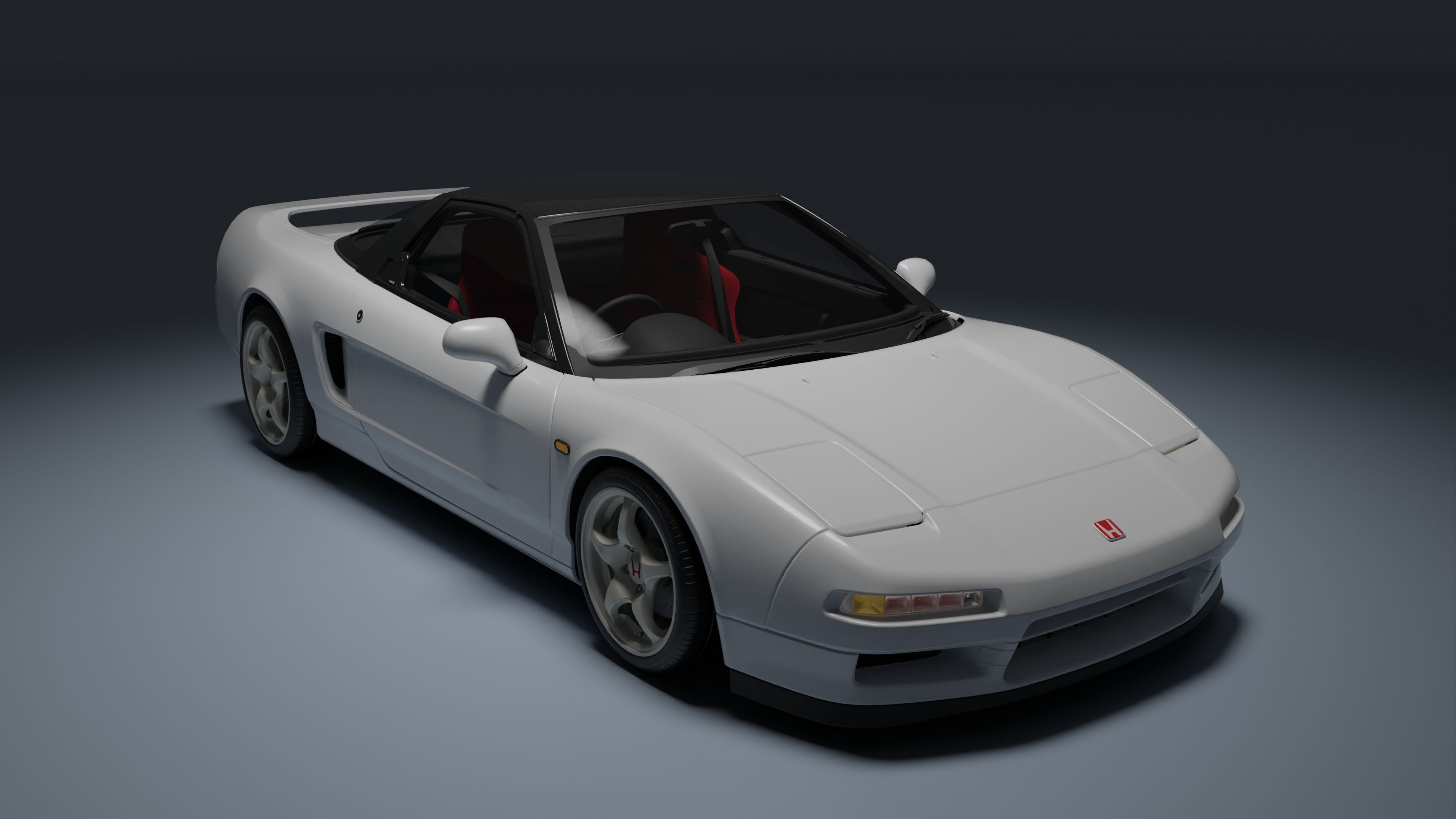 Honda NSX-R Low-poly 3D model_10