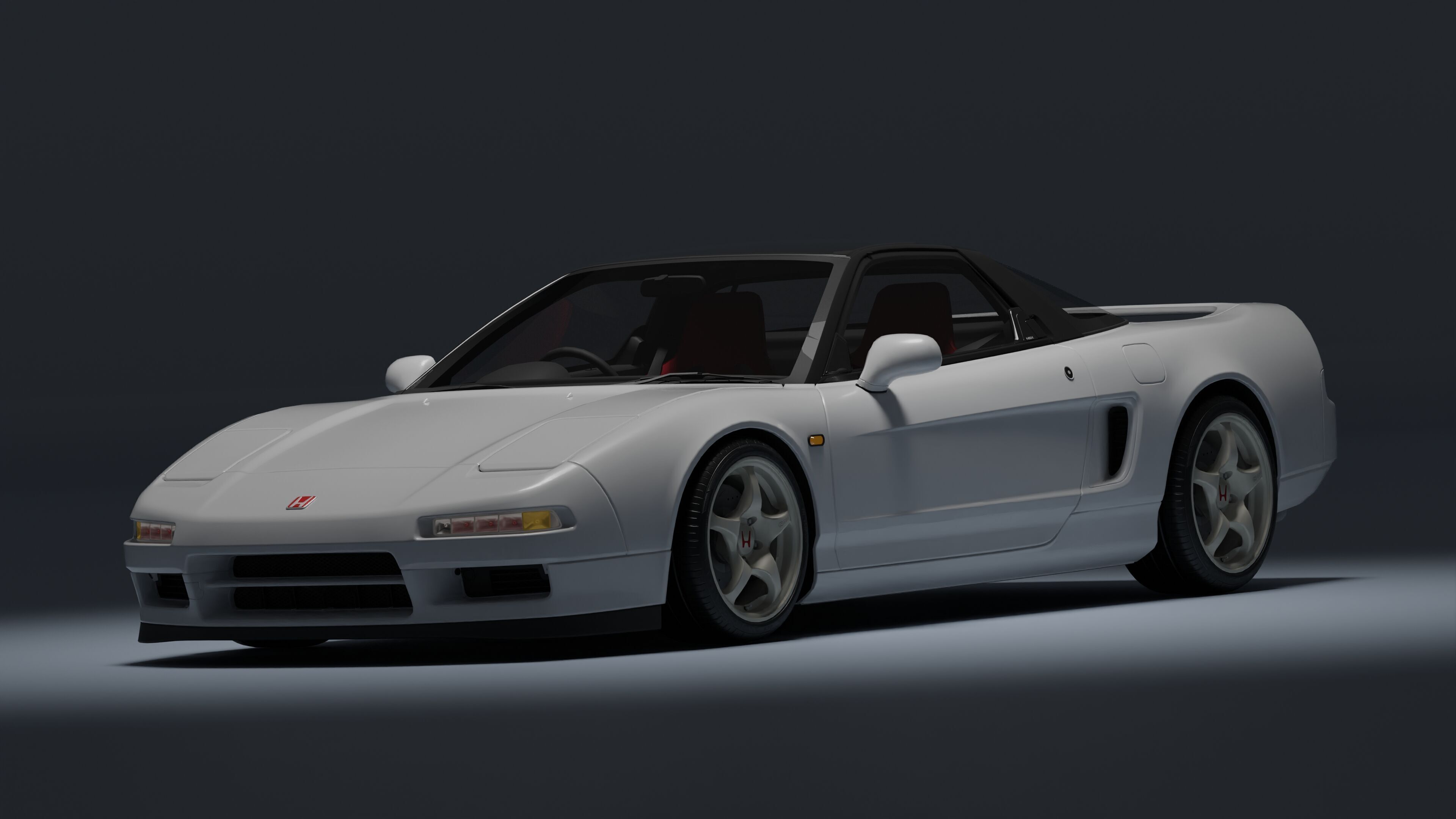 Honda NSX-R Low-poly 3D model_31