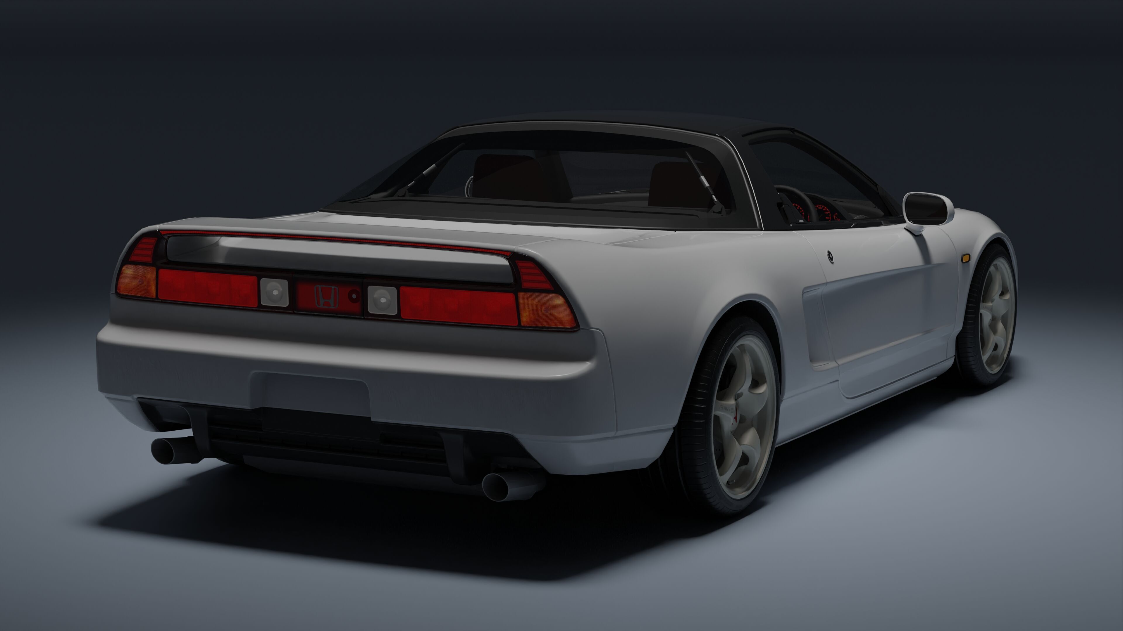 Honda NSX-R Low-poly 3D model_23