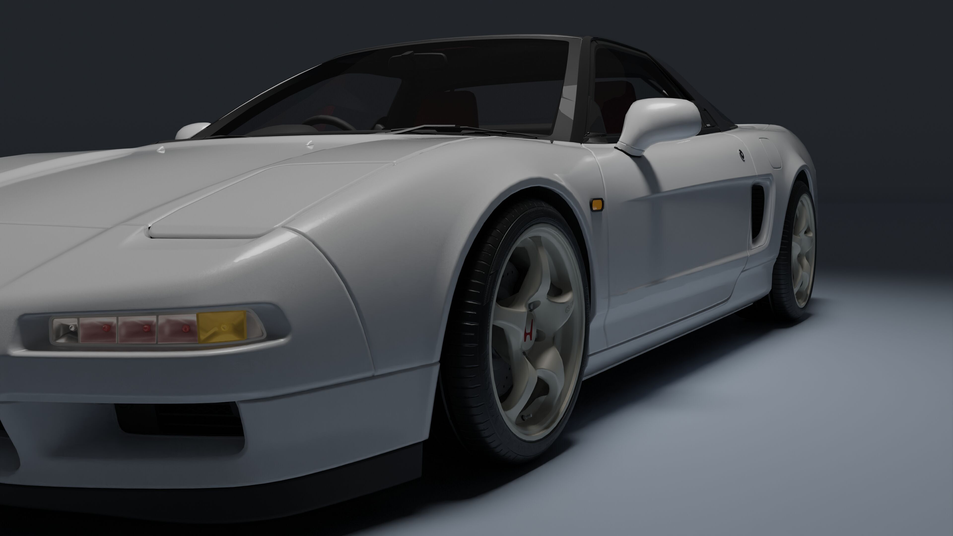 Honda NSX-R Low-poly 3D model_20