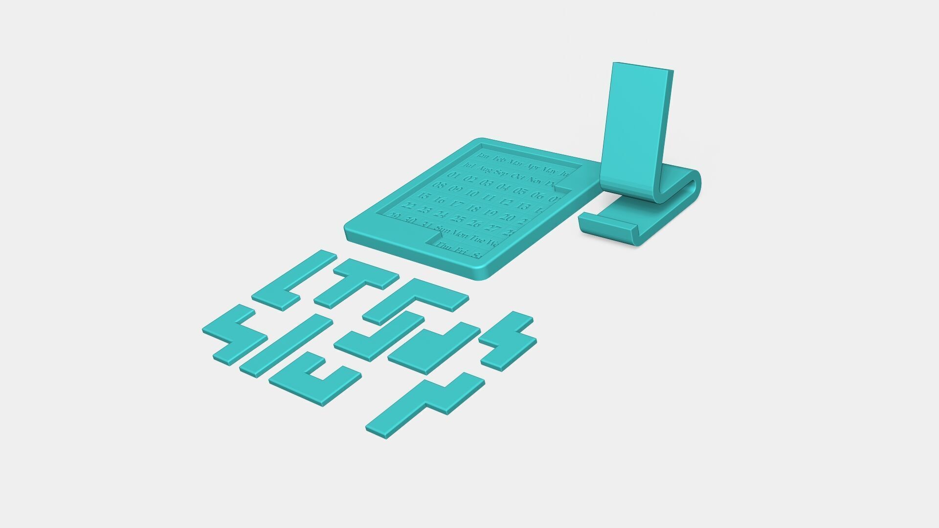 Everyday Puzzle Calendar - Infinite Daily Challenge 3D print model_13