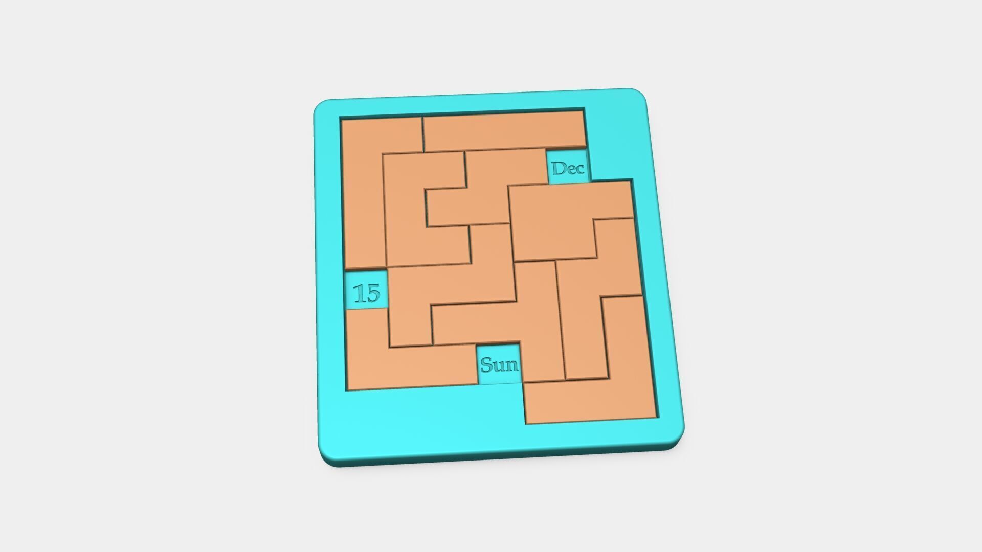 Everyday Puzzle Calendar - Infinite Daily Challenge 3D print model_9