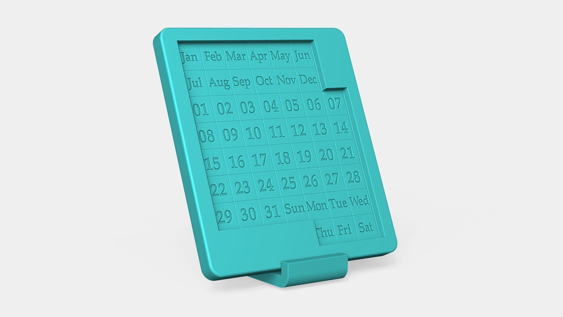 Everyday Puzzle Calendar - Infinite Daily Challenge 3D print model_5