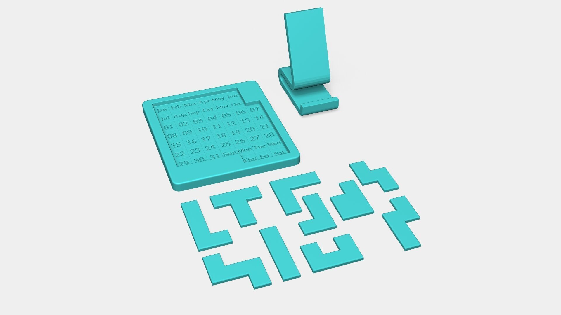 Everyday Puzzle Calendar - Infinite Daily Challenge 3D print model_2