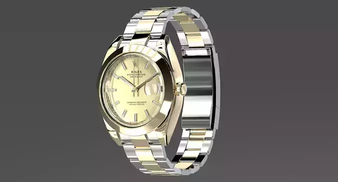 Rolex Oyster Perpetual Datejust Low-poly 3D model