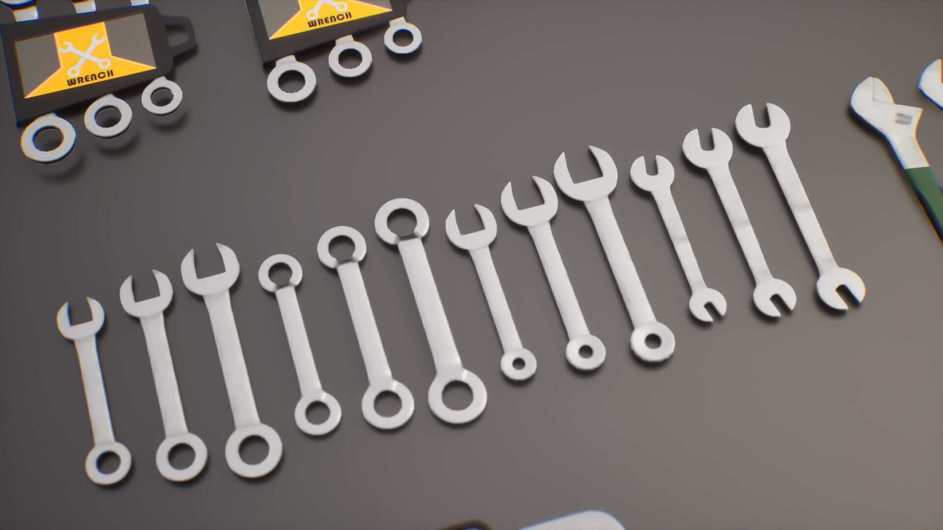 Tools Pack Low-poly 3D model_12