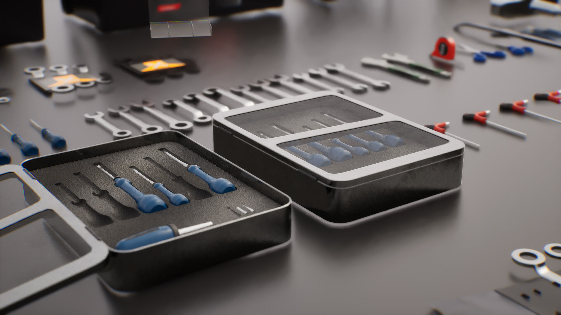 Tools Pack Low-poly 3D model_13