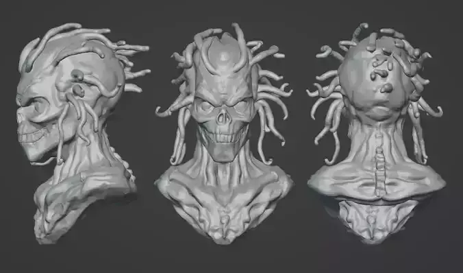 Vecna Wall Bust - Stranger Things STL Model