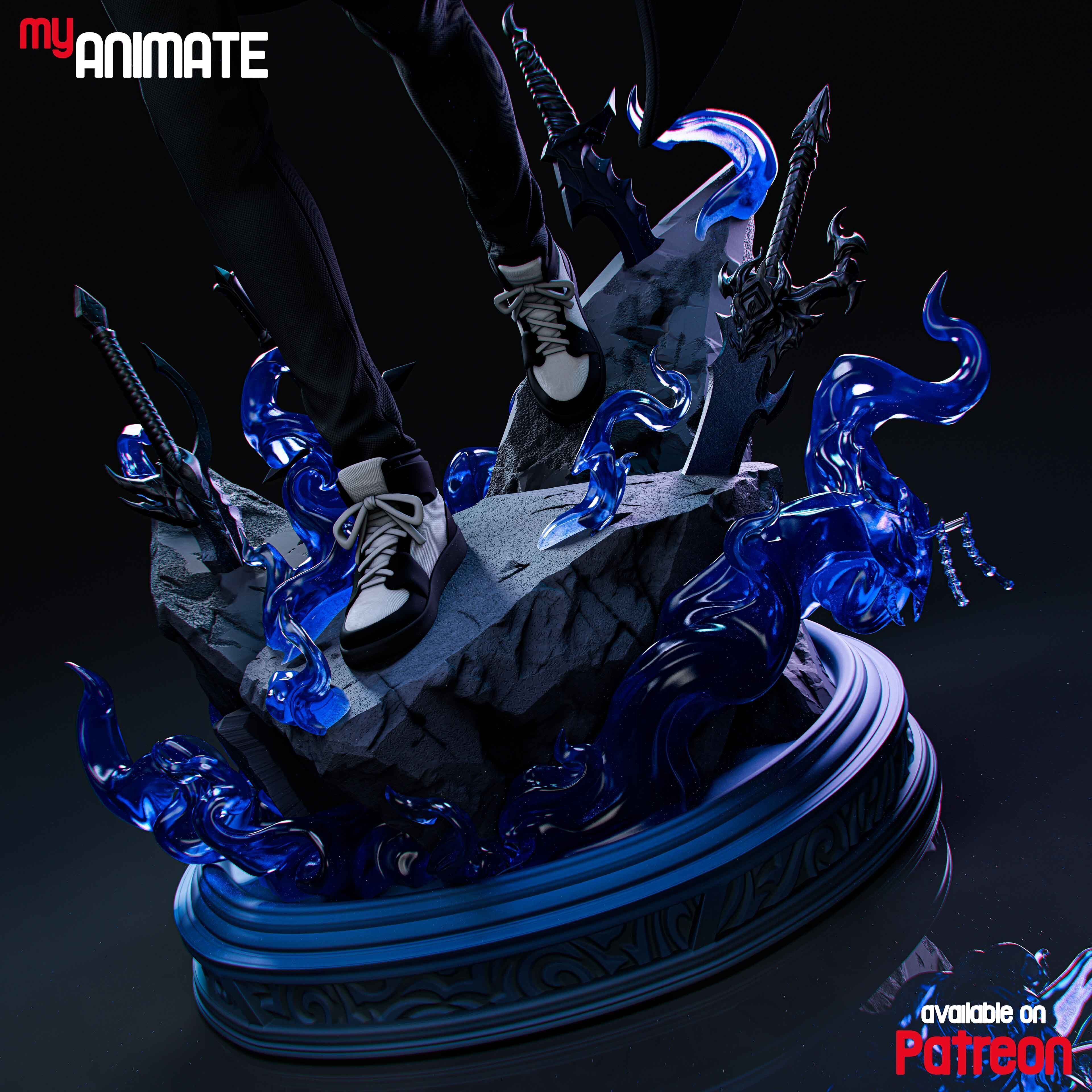 Sung Jinwoo from Solo Leveling - myAnimate 3D print model_2