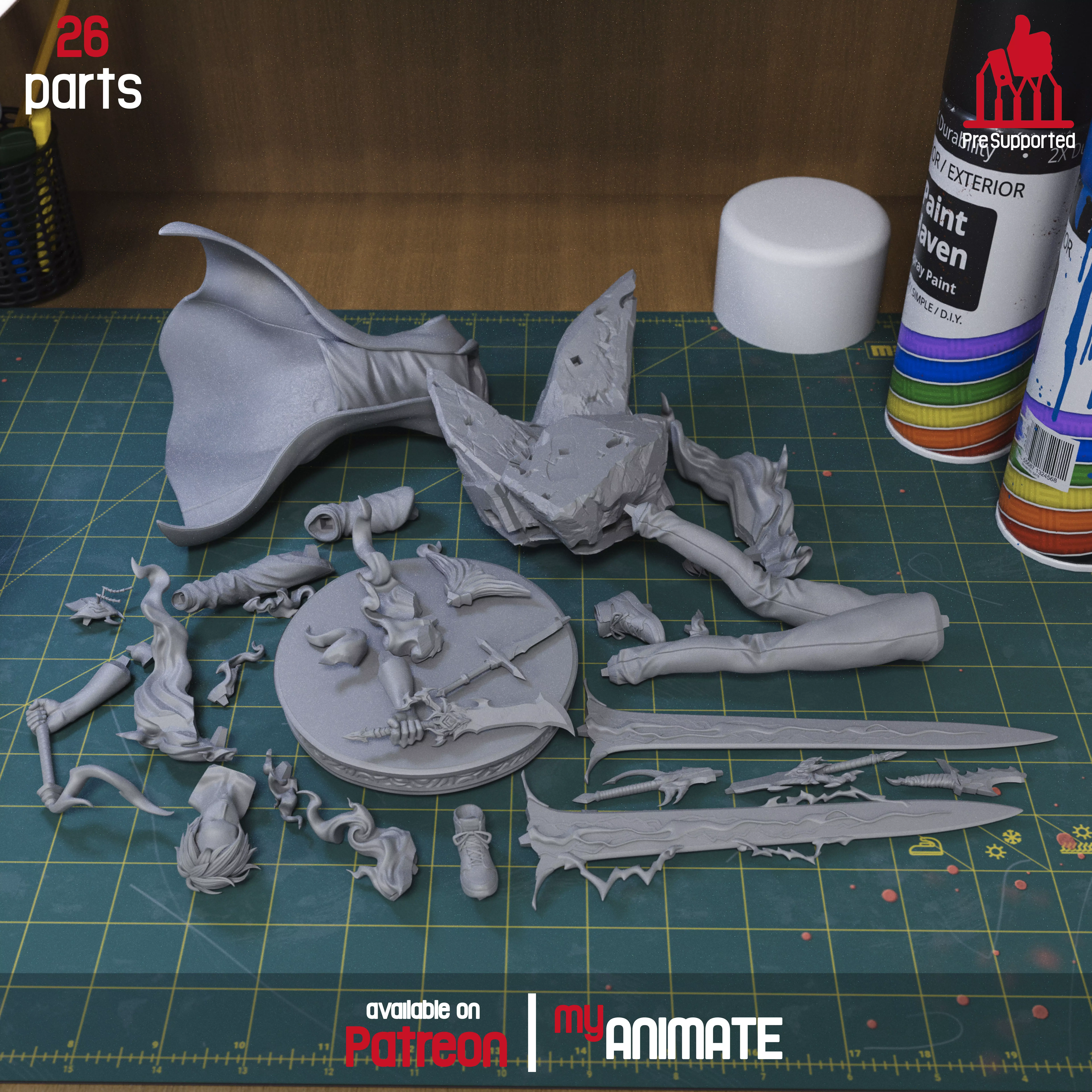 Sung Jinwoo from Solo Leveling - myAnimate 3D print model_5