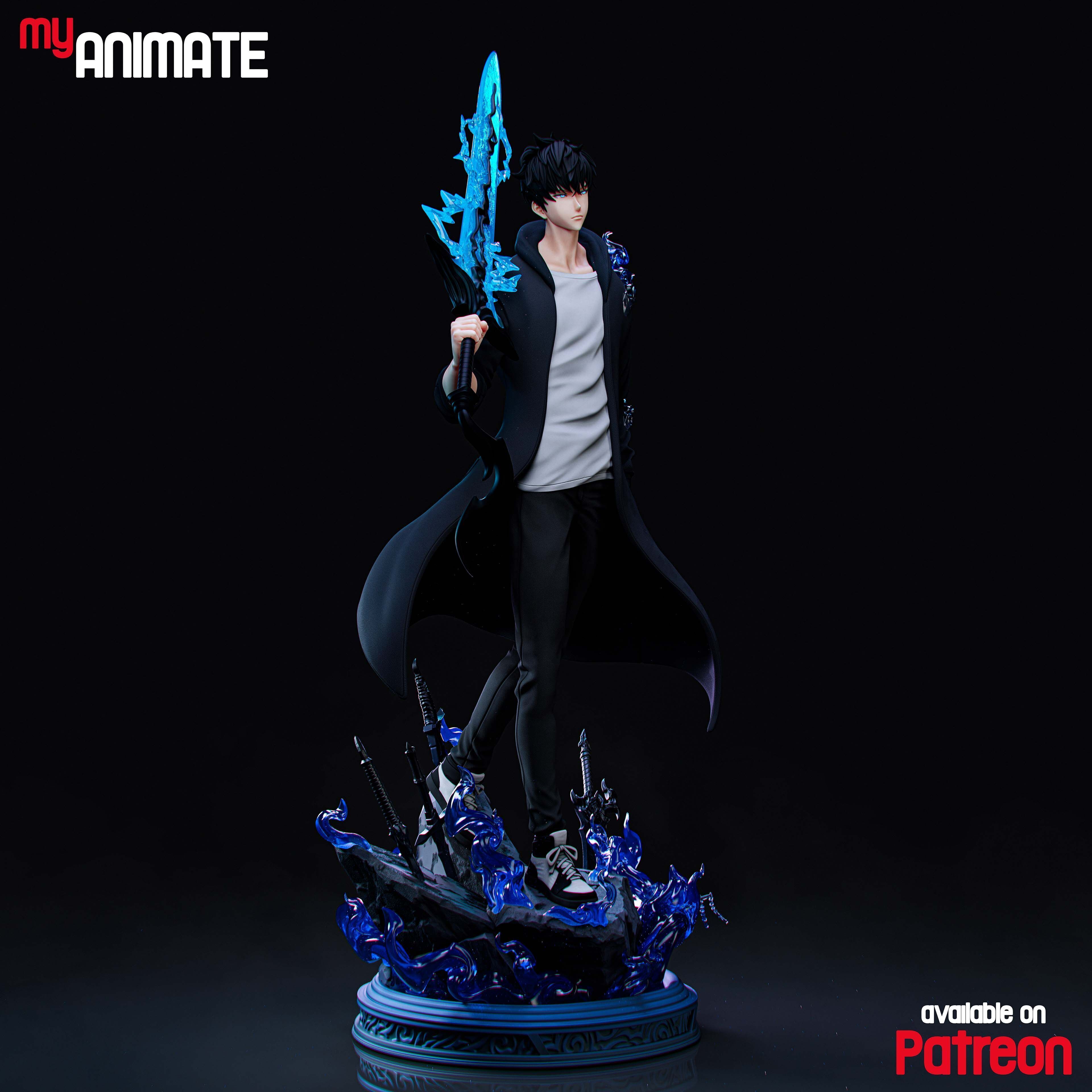 Sung Jinwoo from Solo Leveling - myAnimate 3D print model_4