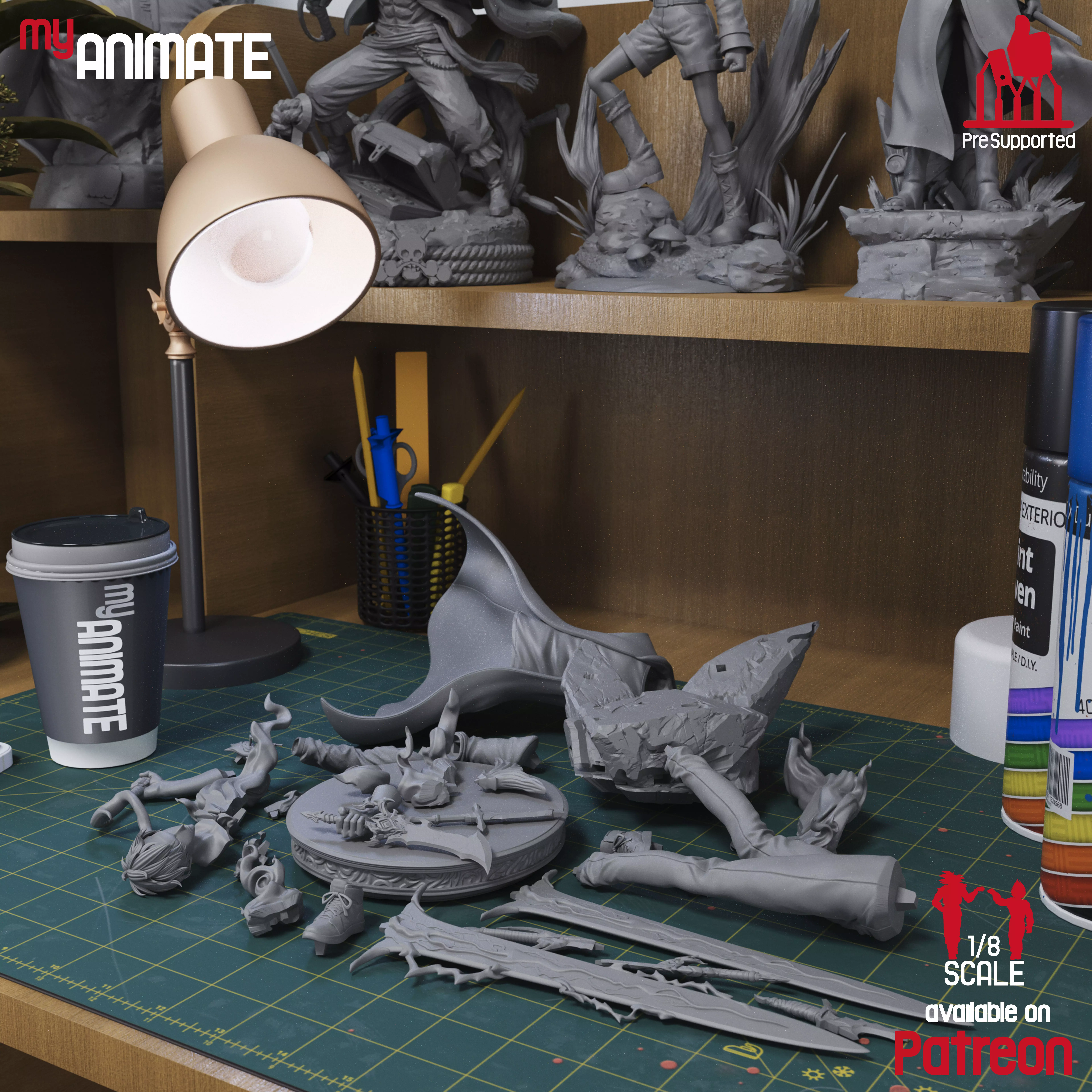 Sung Jinwoo from Solo Leveling - myAnimate 3D print model_6