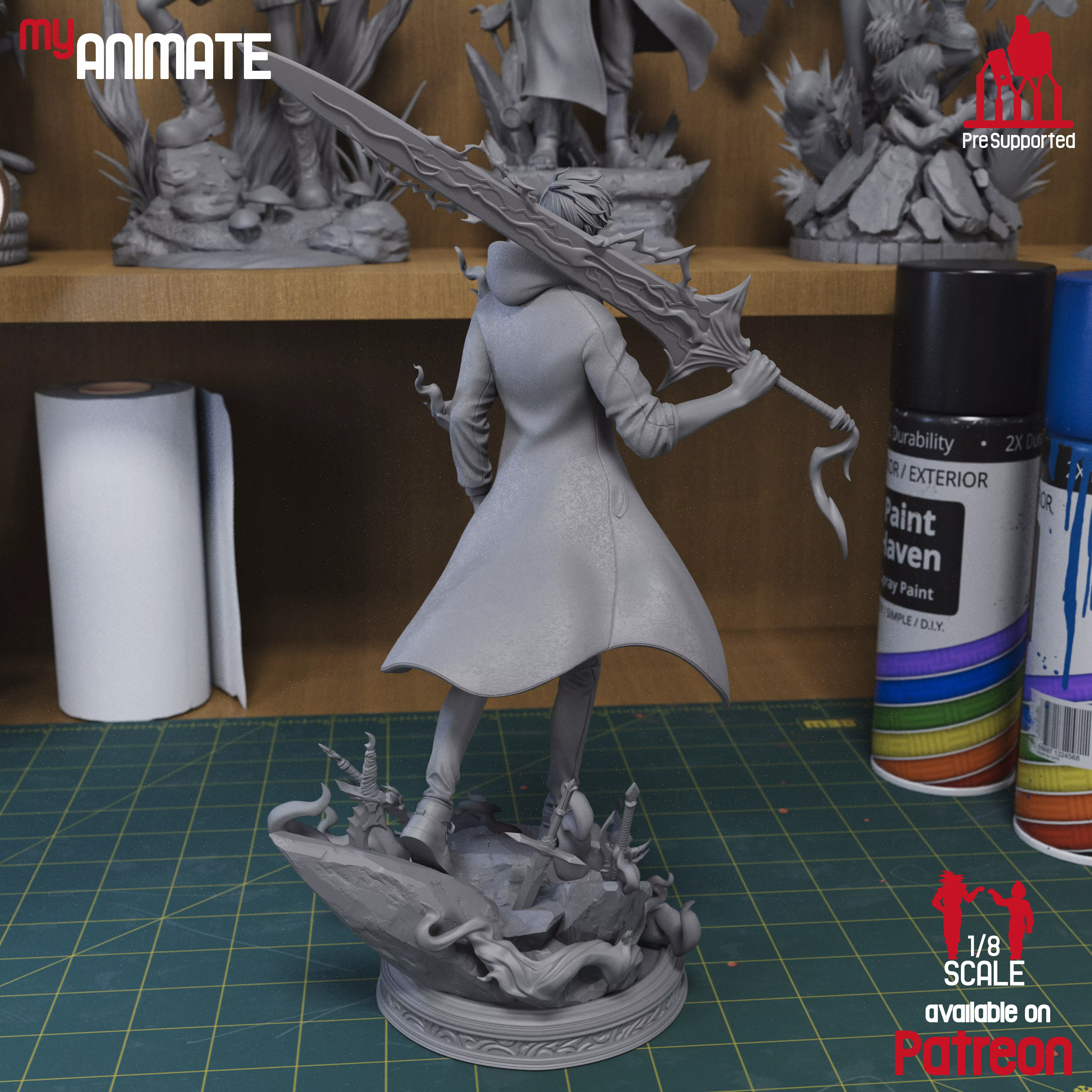 Sung Jinwoo from Solo Leveling - myAnimate 3D print model_10