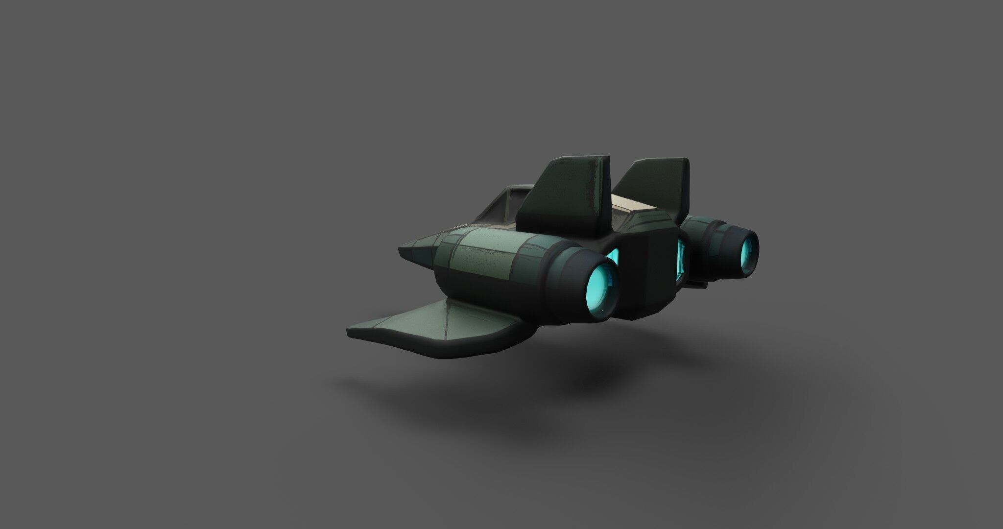 AstraNova Starfighter Low-poly 3D model_8