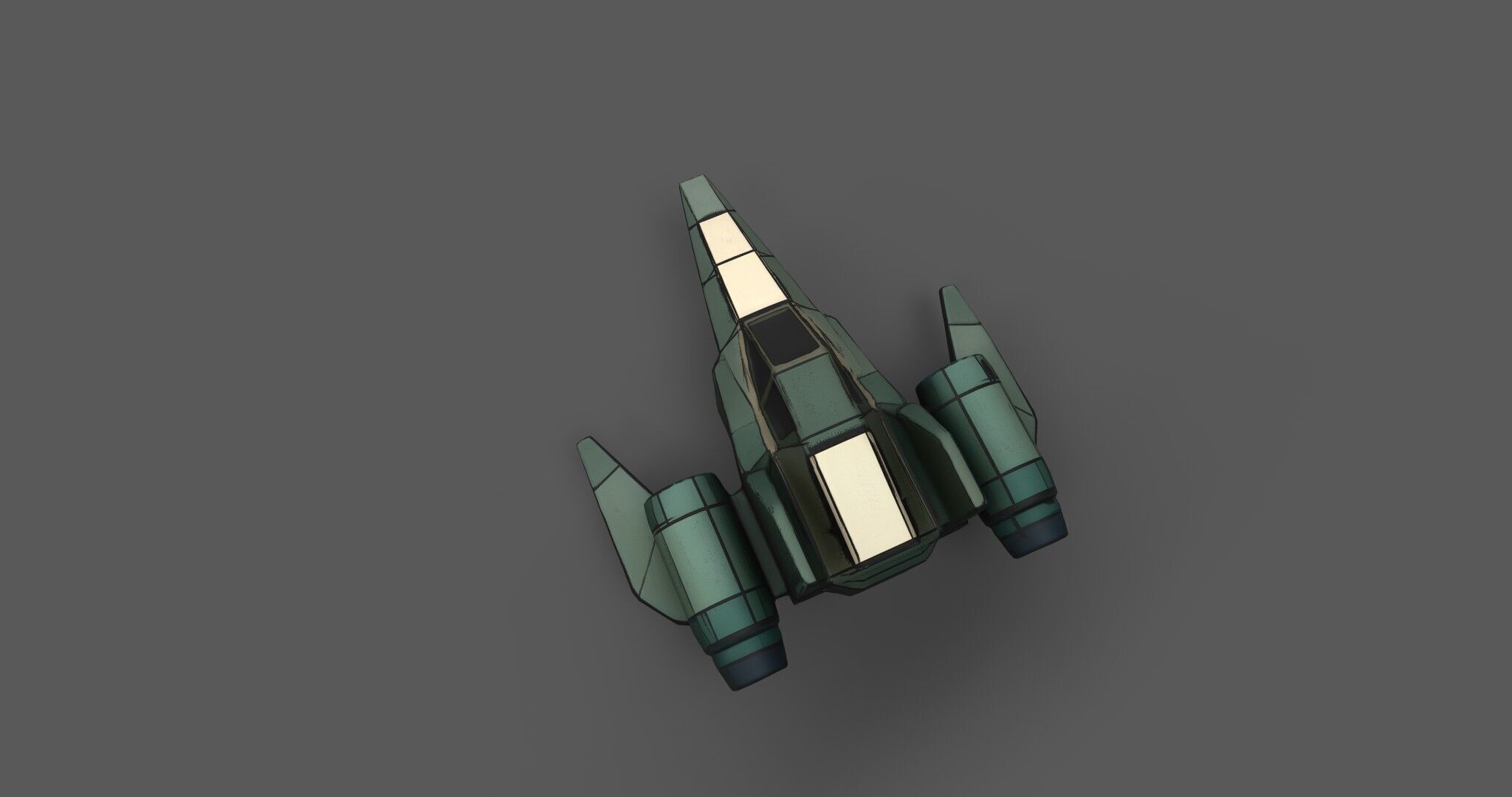 AstraNova Starfighter Low-poly 3D model_21
