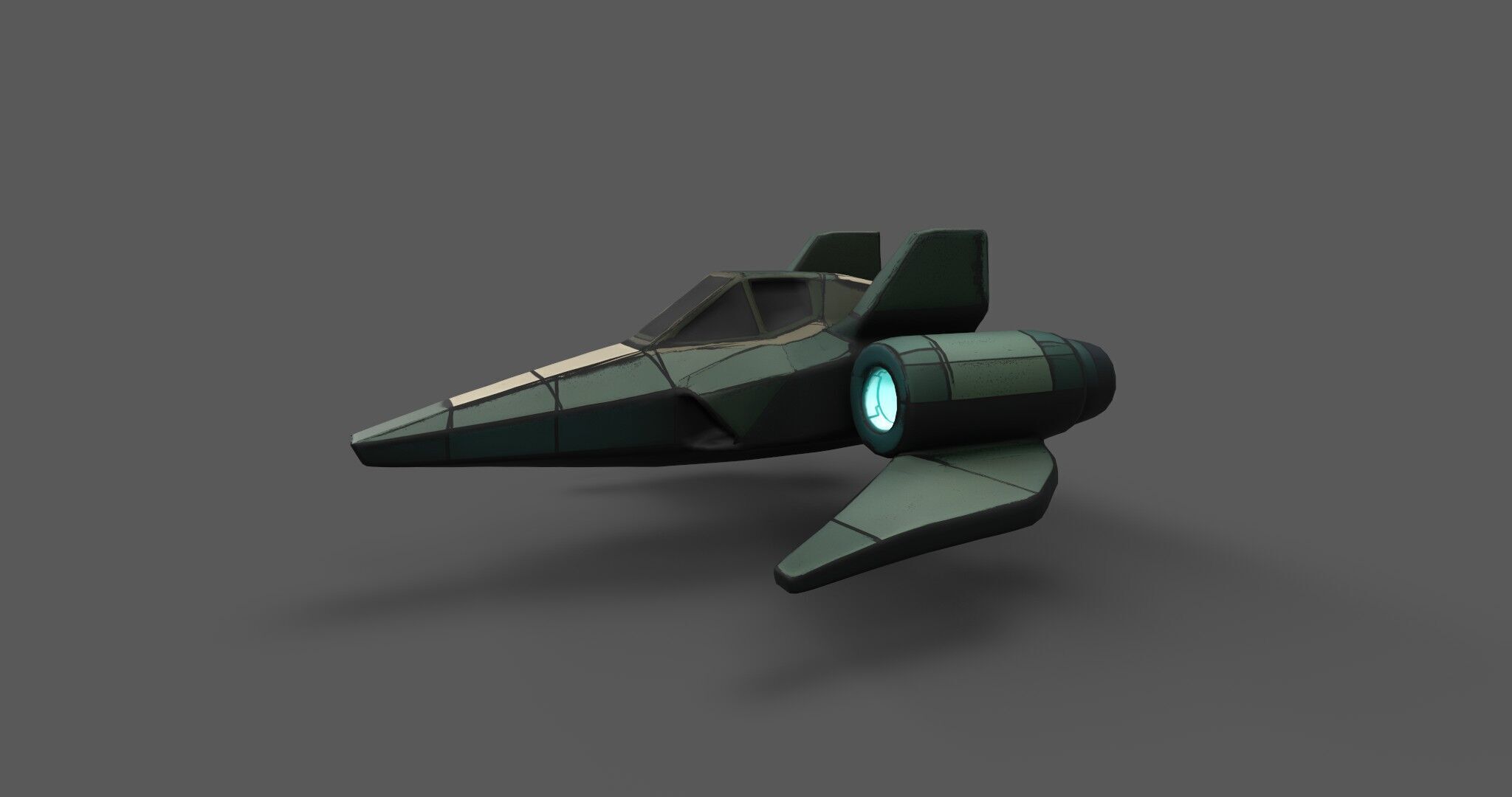 AstraNova Starfighter Low-poly 3D model_26