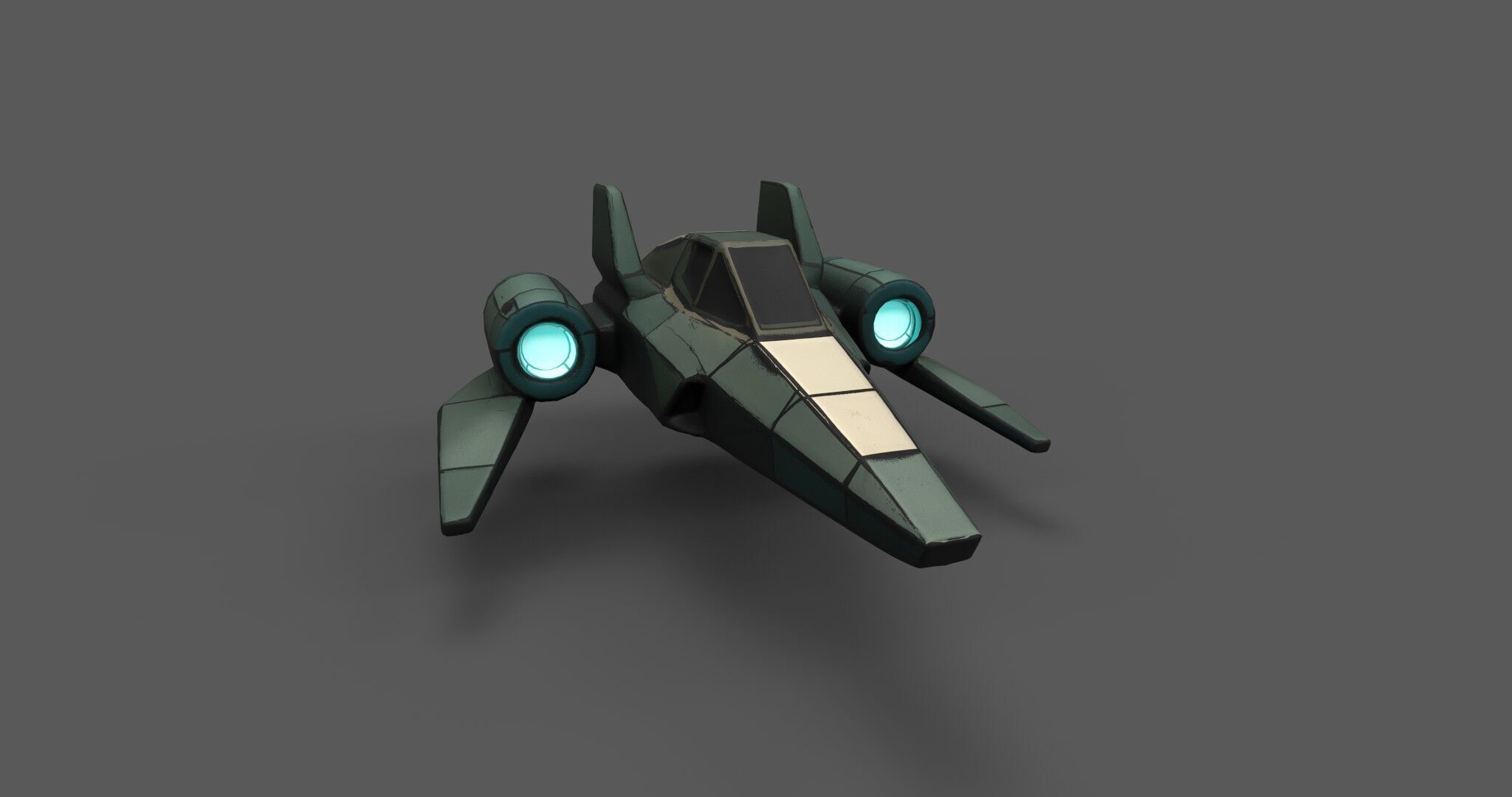 AstraNova Starfighter Low-poly 3D model_4