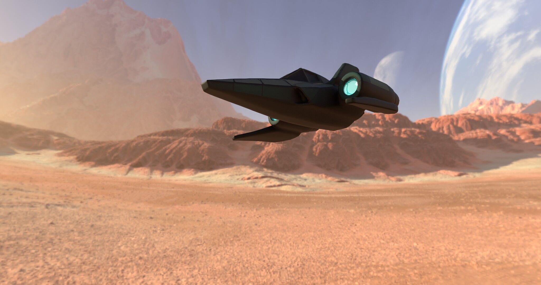 AstraNova Starfighter Low-poly 3D model_27