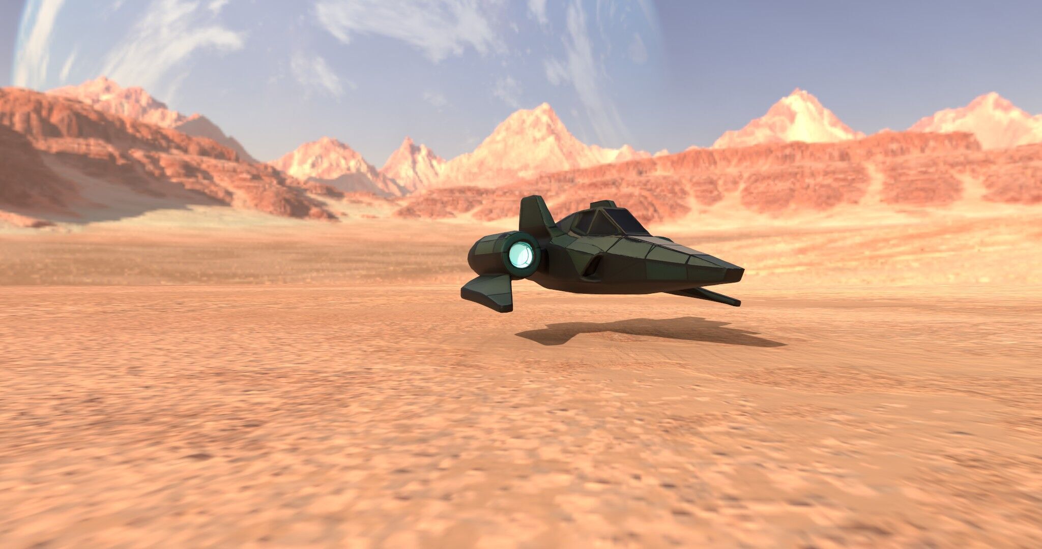 AstraNova Starfighter Low-poly 3D model_28