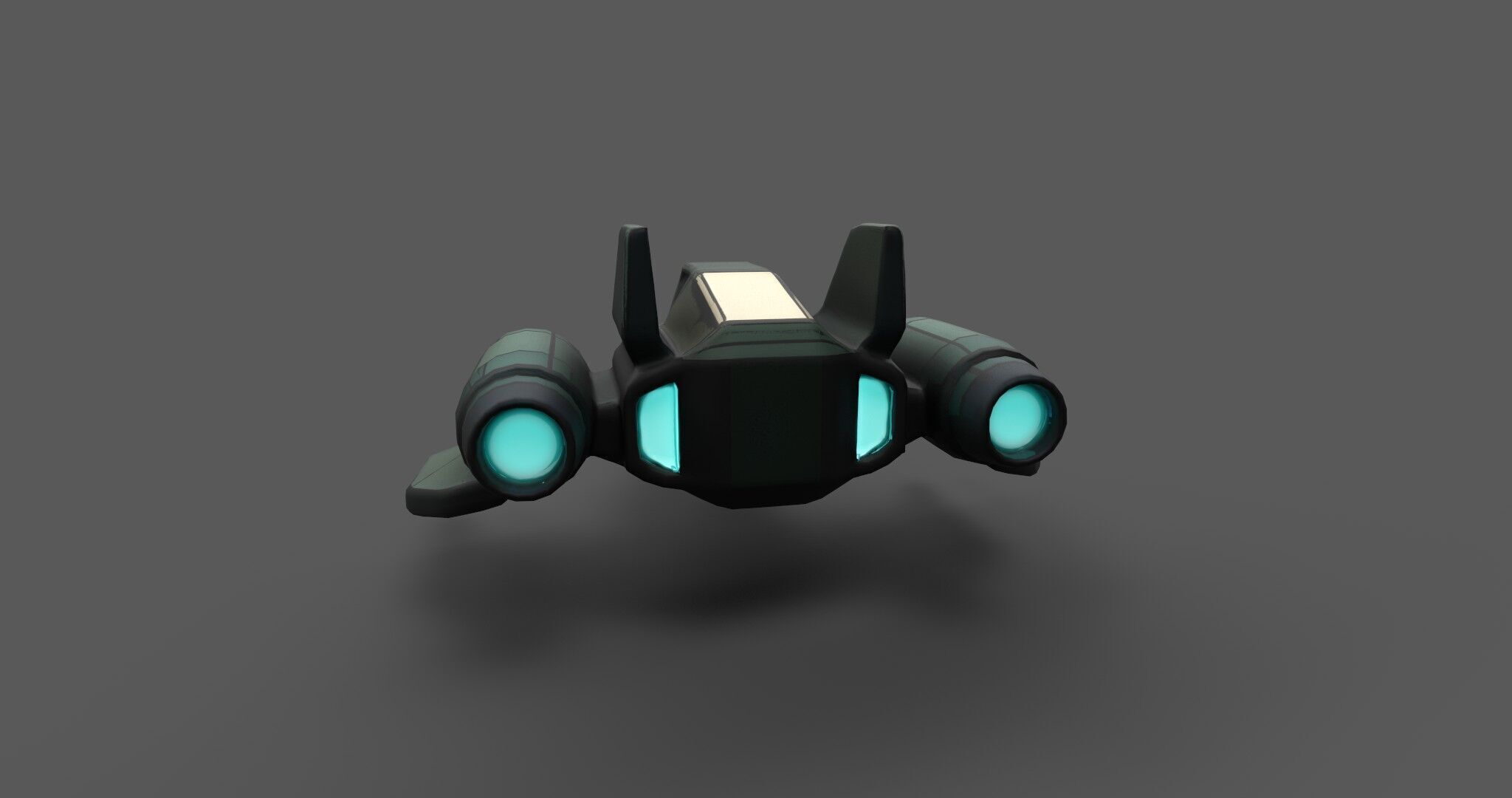 AstraNova Starfighter Low-poly 3D model_10