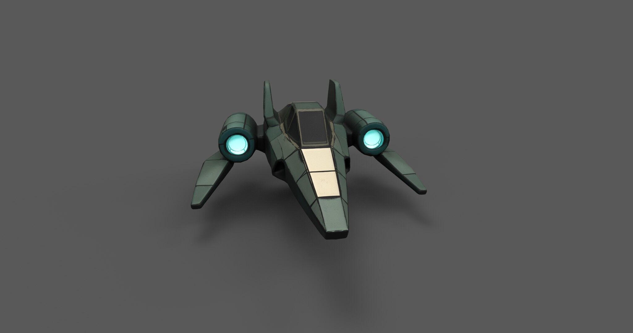 AstraNova Starfighter Low-poly 3D model_17