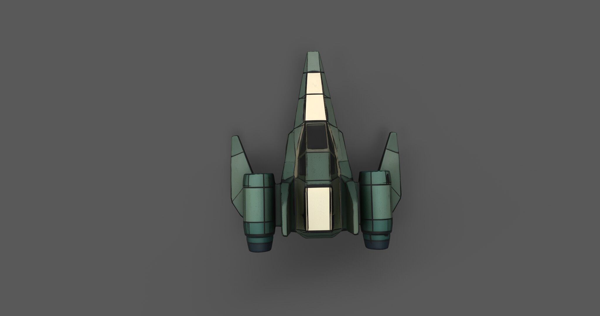 AstraNova Starfighter Low-poly 3D model_22
